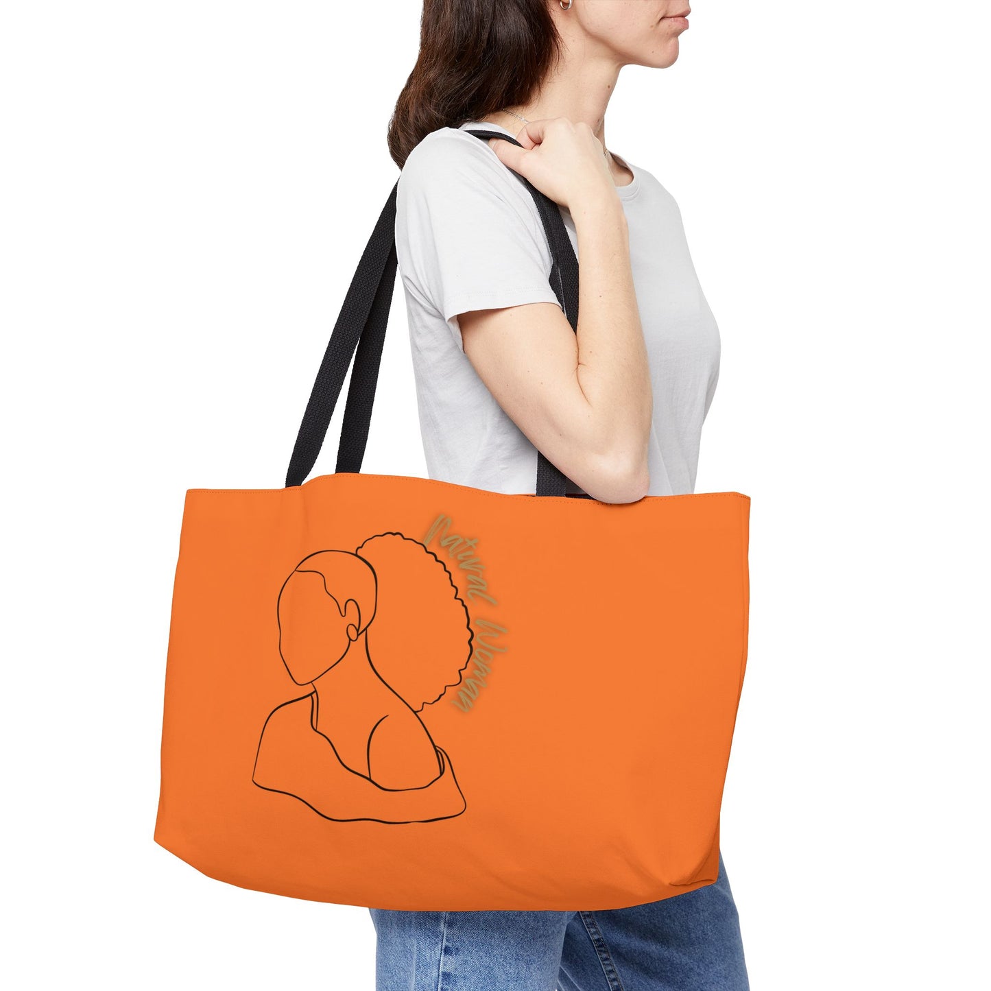 Natural Woman Behind Head (BL) Weekender Tote Bag CRUSTA