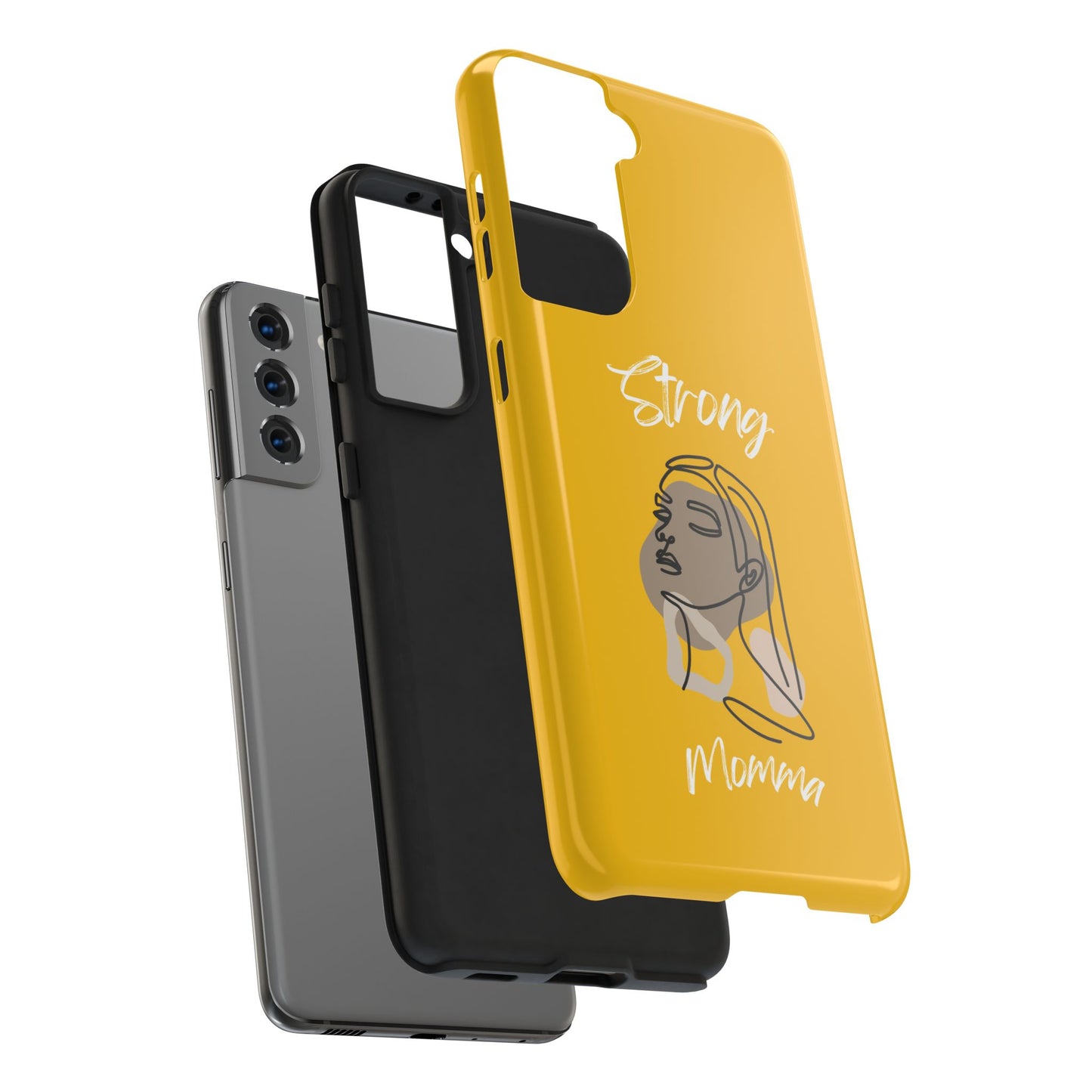 Strong Momma (WL) Tough Phone Cases YELLOW
