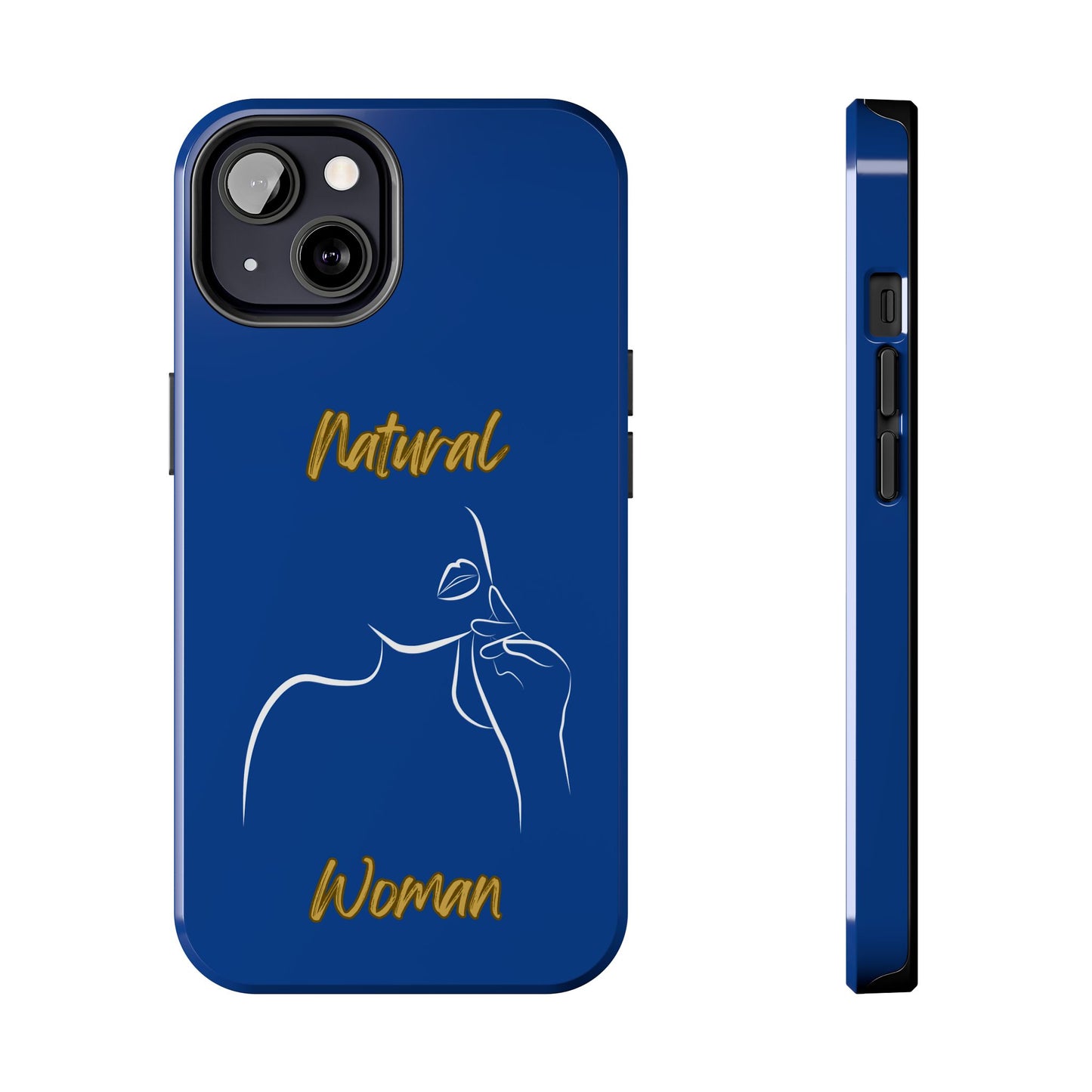 Natural Woman Chin Up (WL)Tough Phone Cases DARK BLUE