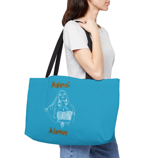 Natural Woman Thinking (WL) Weekender Tote Bag TURQUOISE