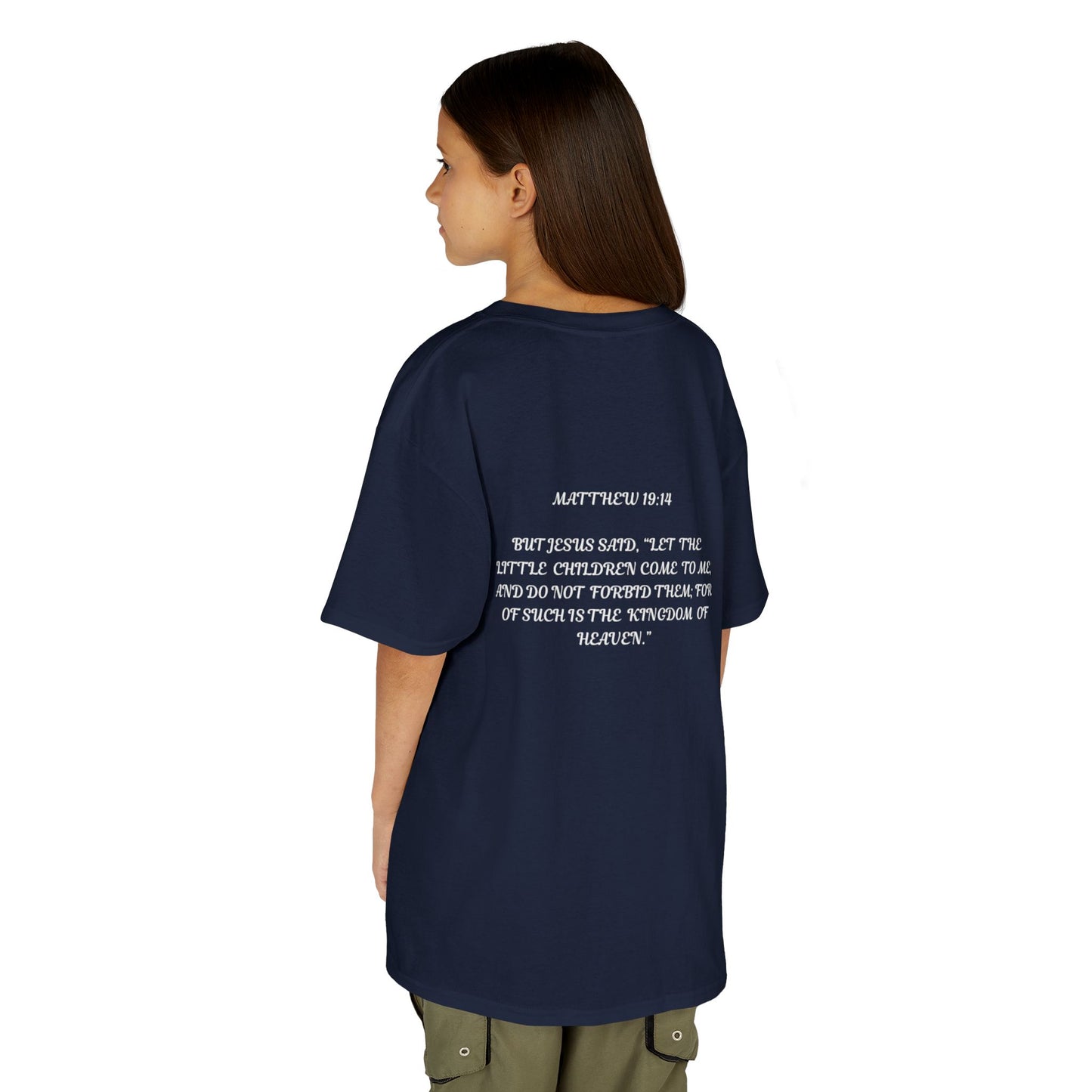 Children of the King Inspirational Kids Cotton T-Shirt (BL)