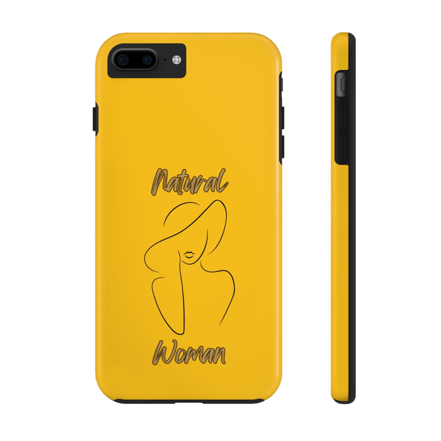 Natural Woman Sun Hat (BL) Tough Phone Cases YELLOW