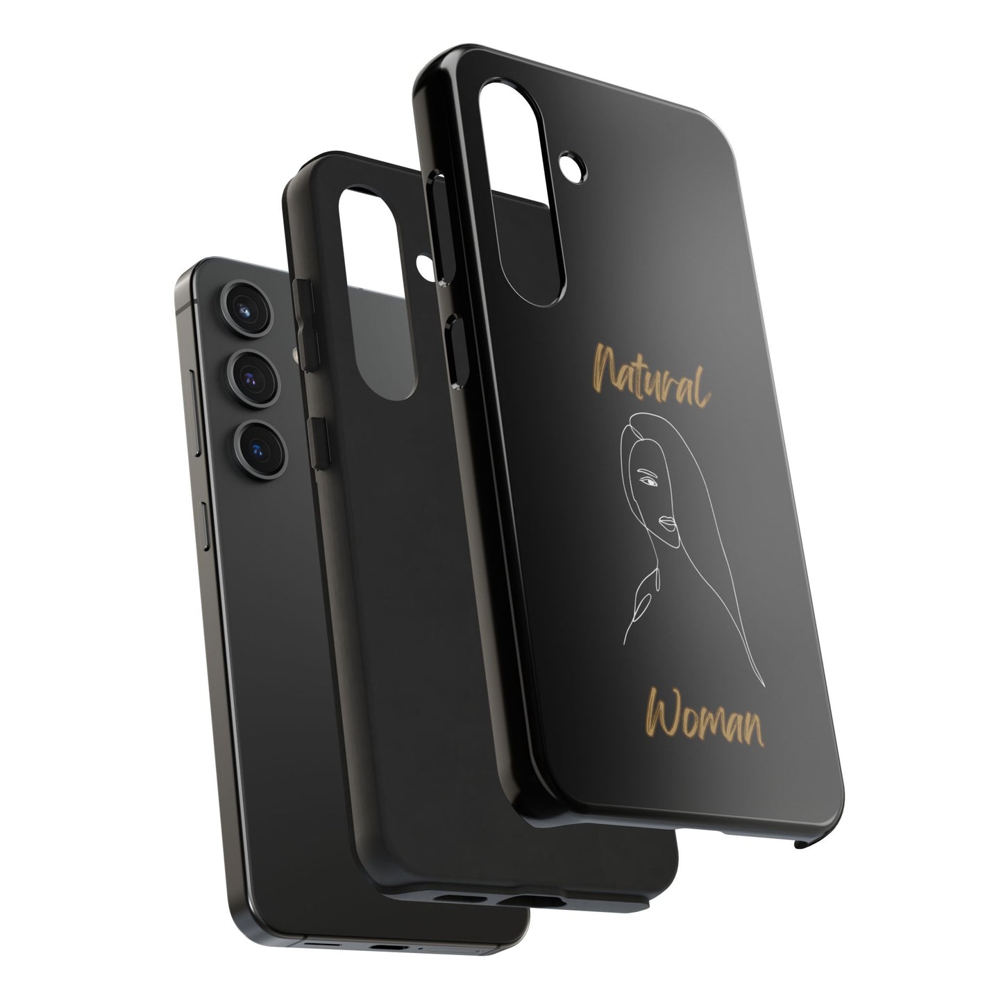Natural Woman Covered Eye (WL)Tough Phone Cases BLACK