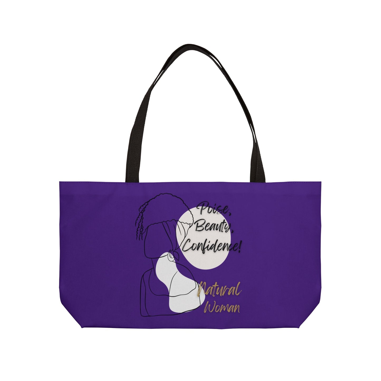 Natural Woman Puff (BL) Weekender Tote Bag PURPLE