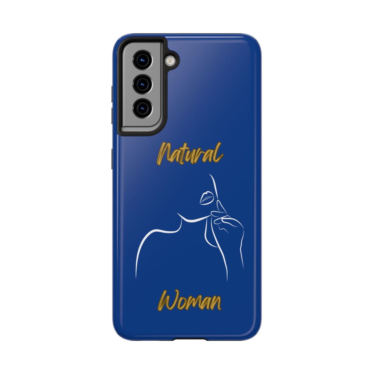 Natural Woman Chin Up (WL)Tough Phone Cases DARK BLUE