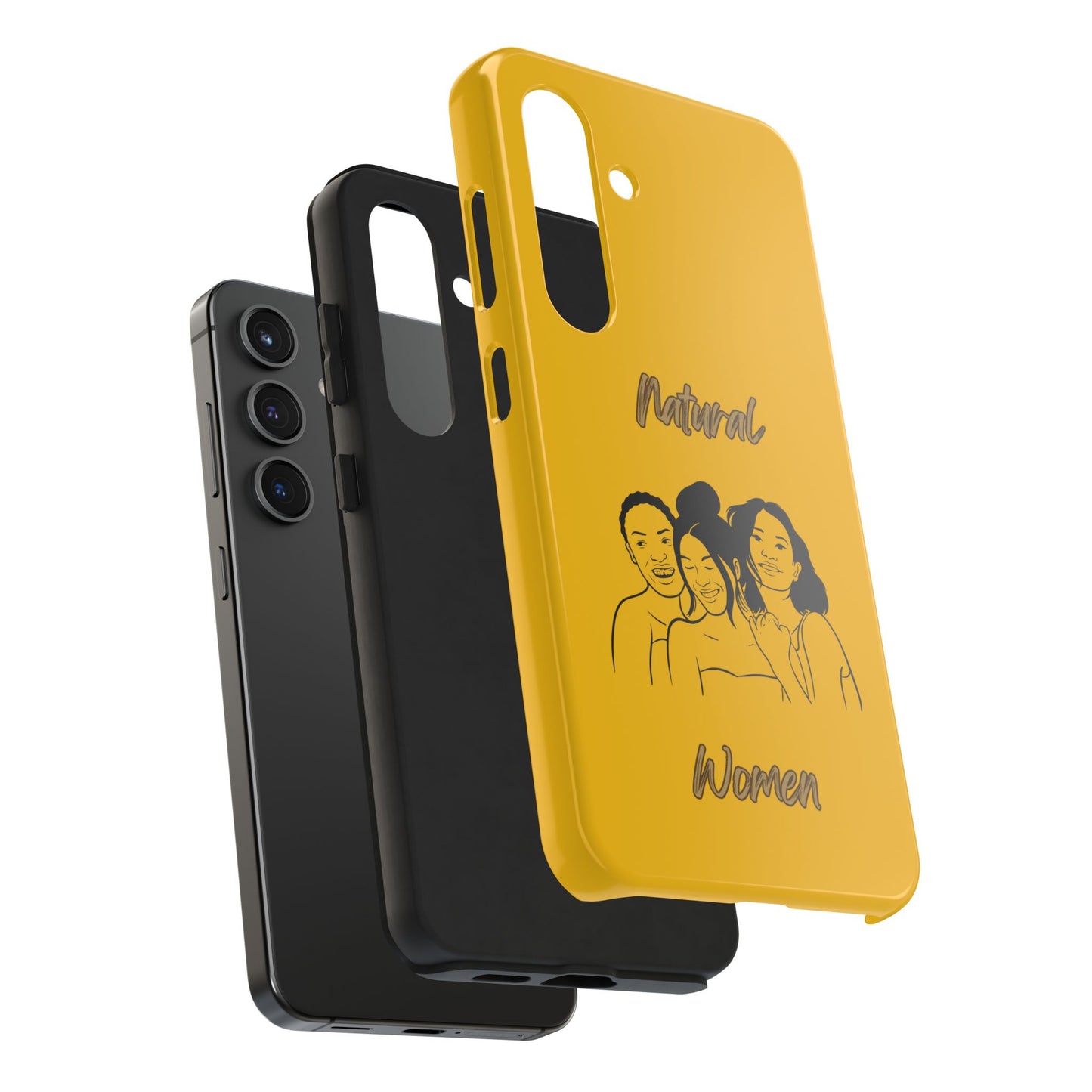 Natural Women Laughing Friends (BL)Tough Phone Cases YELLOW