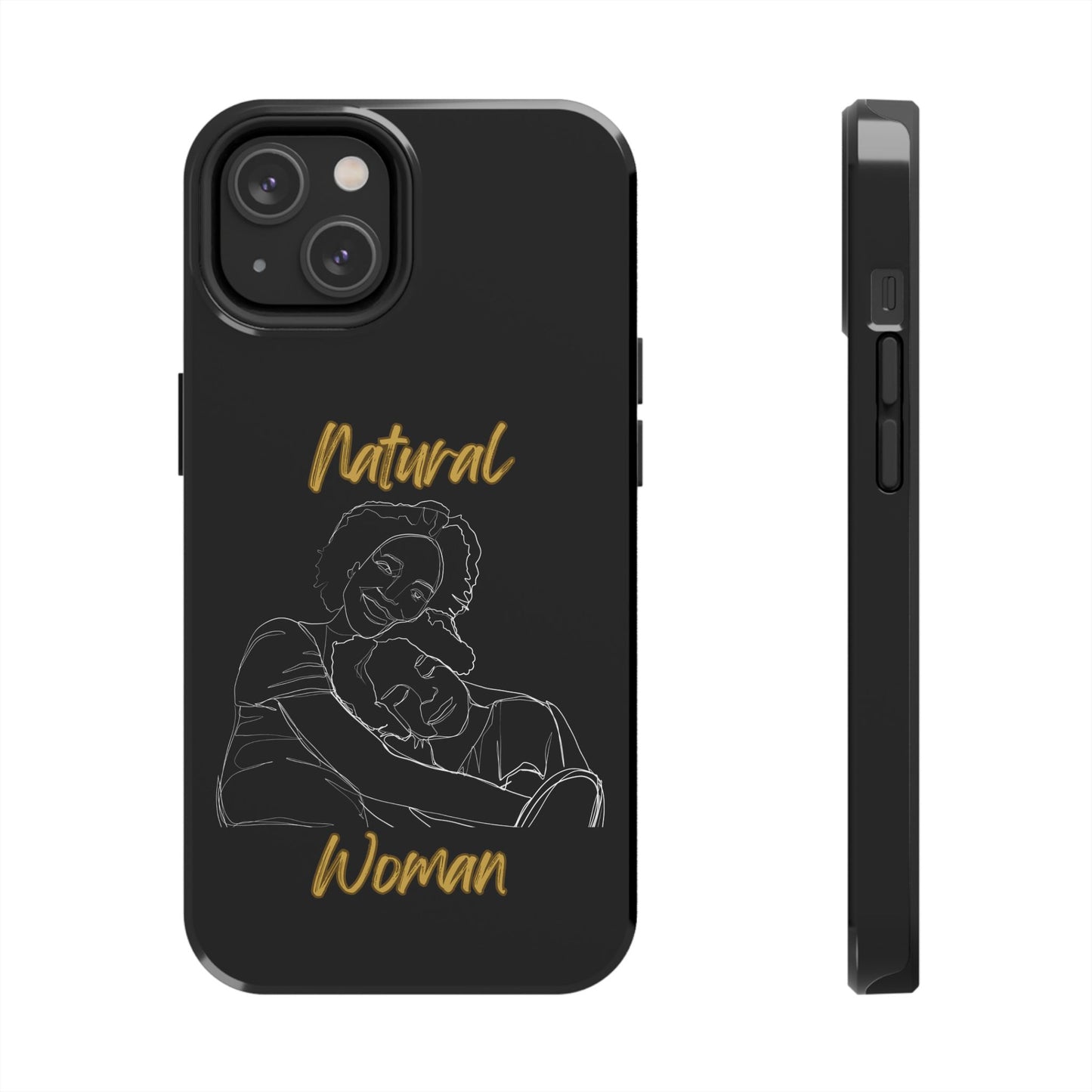 Natural Woman Loving Embrace (WL)Tough Phone Cases BLACK