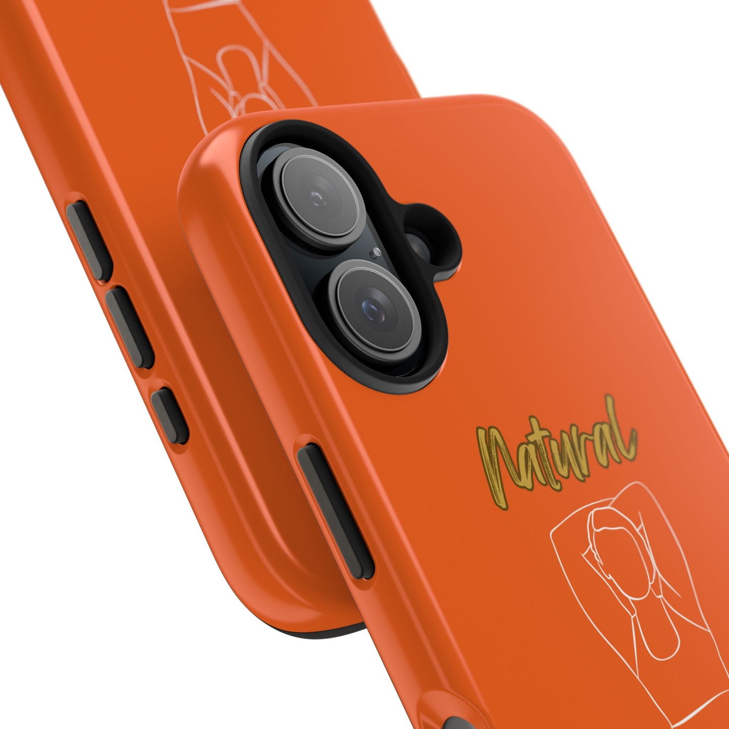 Natural Woman I Love Me (WL)Tough Phone Cases ORANGE