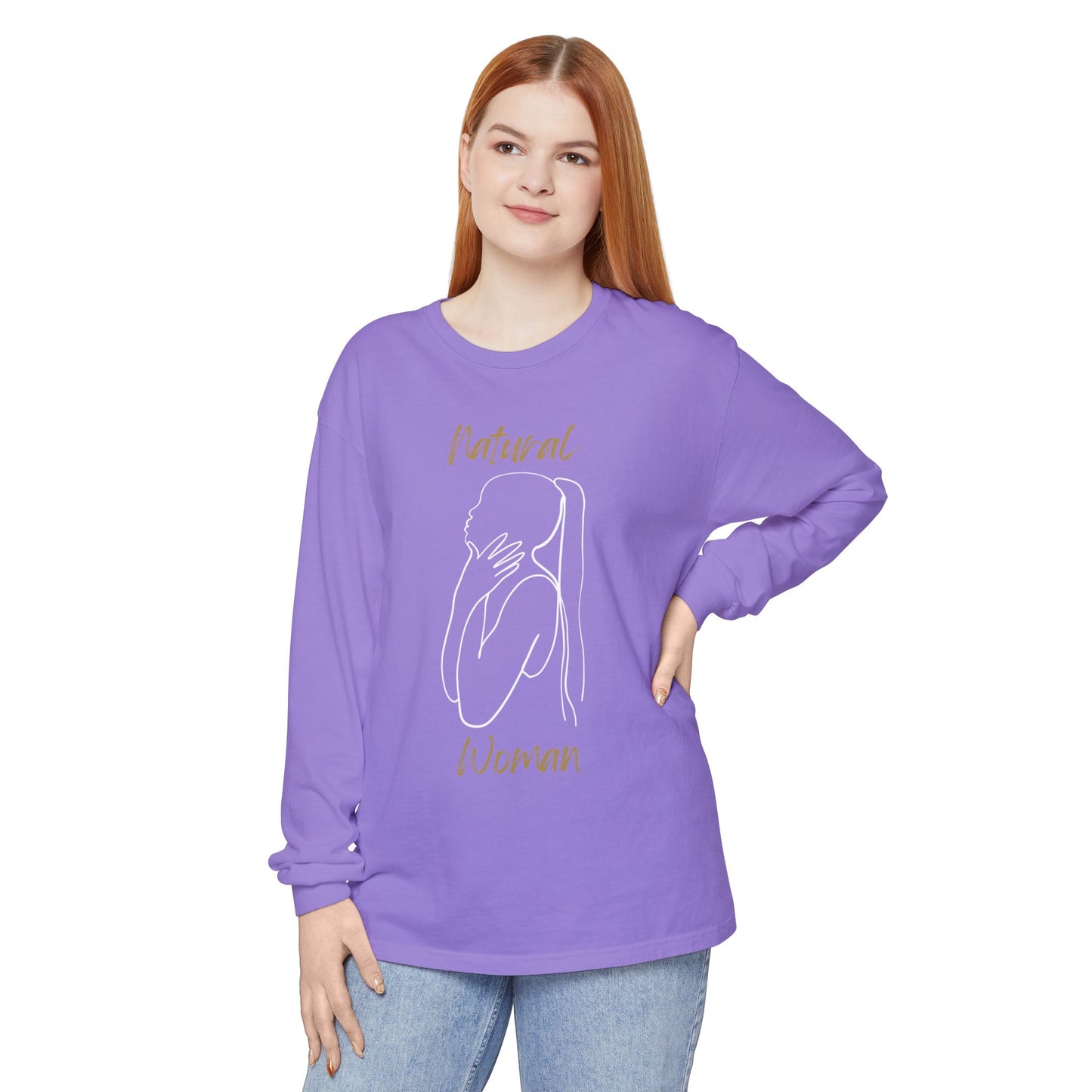 Natural Woman Ponytail (WL) Long Sleeve T-Shirt