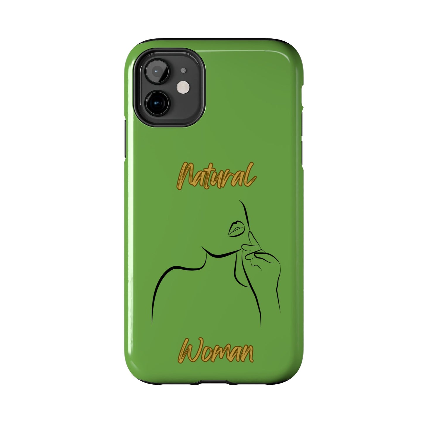 Natural Woman Chin Up (BL)Tough Phone Cases GREEN