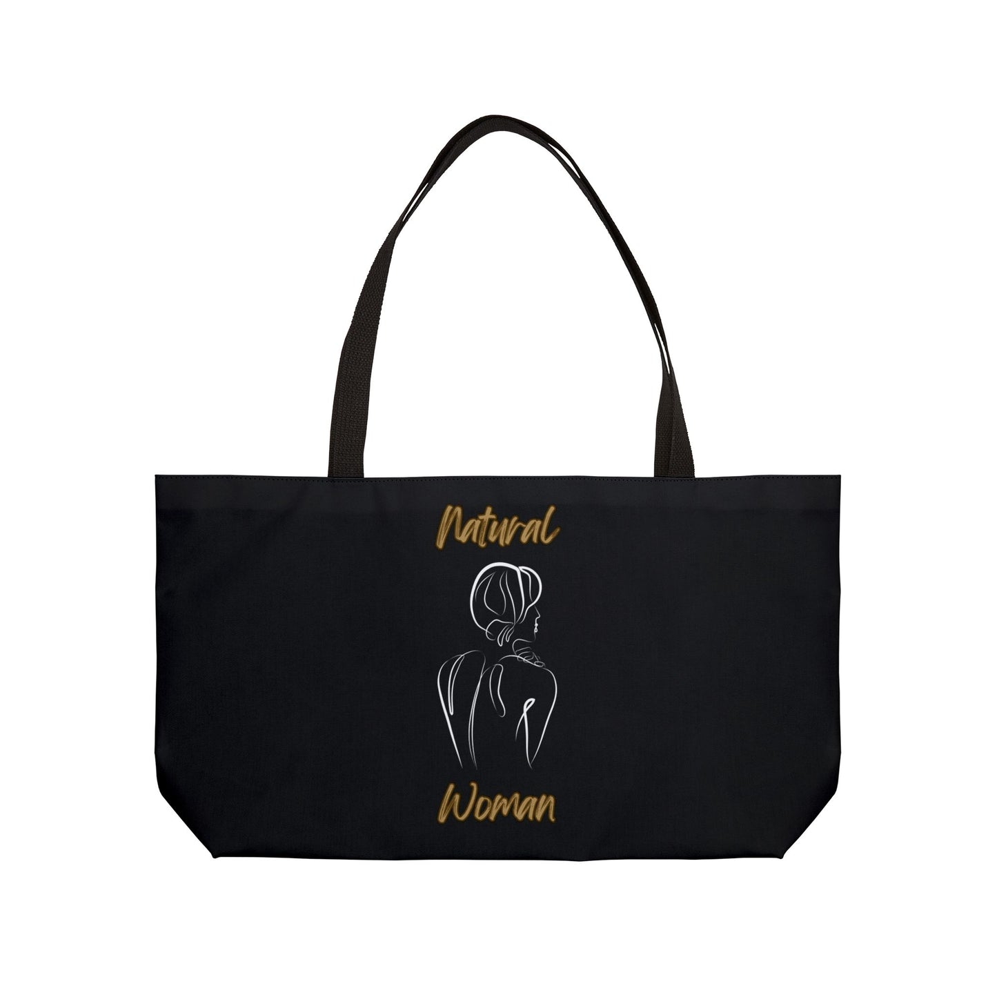Natural Woman Back (WL) Weekender Tote Bag BLACK
