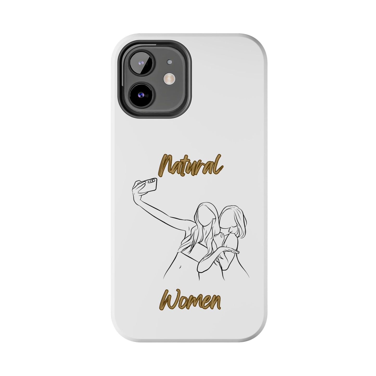 Natural Woman Friends Selfie (BL)Tough Phone Cases WHITE