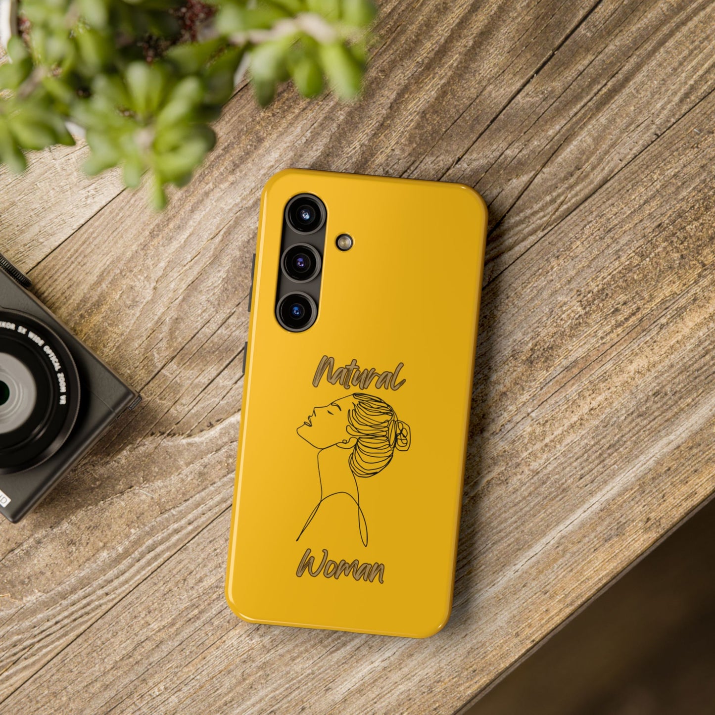 Natural Woman Wet Bun (BL) Tough Phone Cases YELLOW