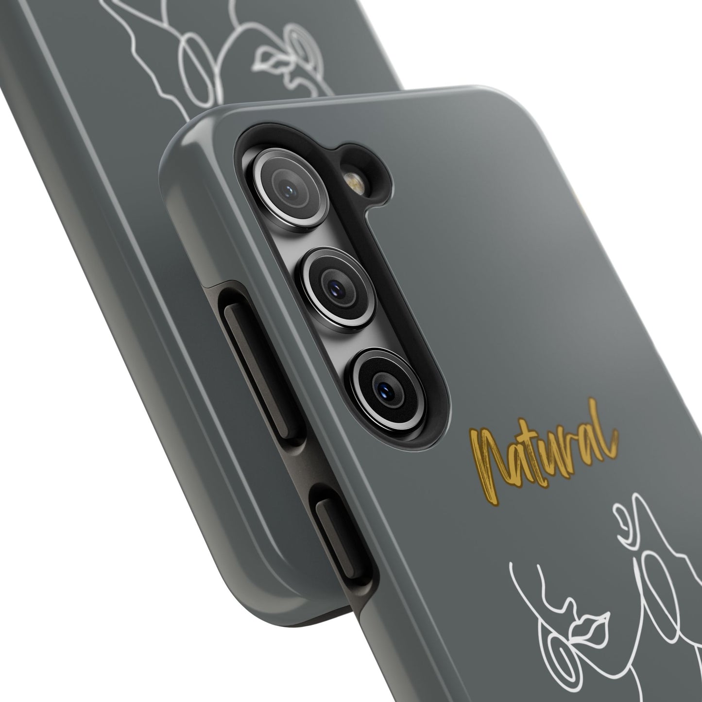 Natural Woman Lips (WL)Tough Phone Cases DARK GREY