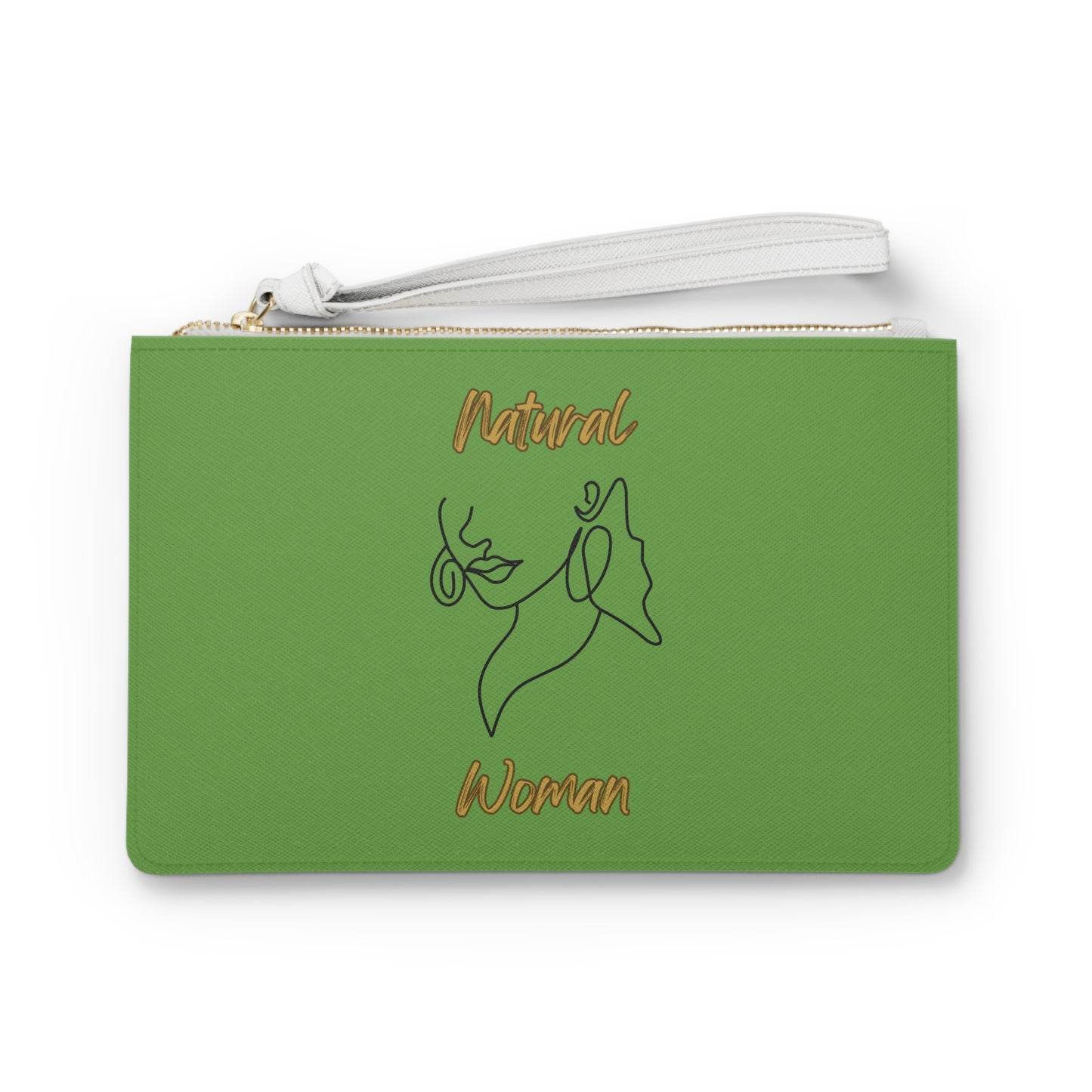 Natural Woman Lips (BL) Clutch Bag GREEN