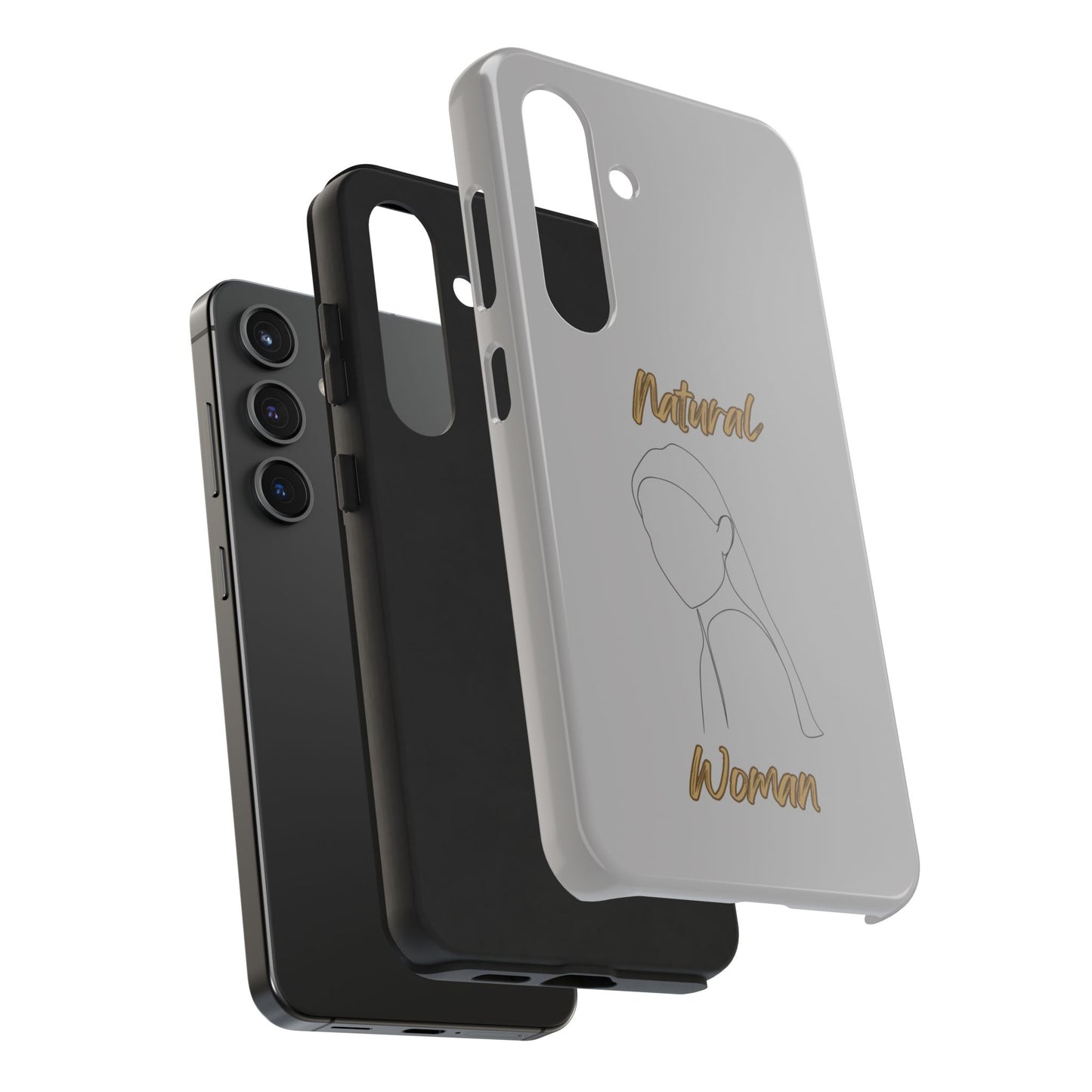 Natural Woman Tilted Look (BL) Tough Phone Cases LIGHT GREY