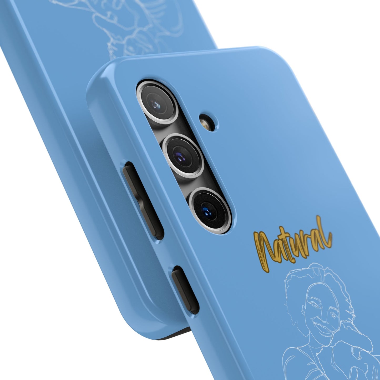 Natural Woman Loving Embrace (WL)Tough Phone Cases LIGHT BLUE