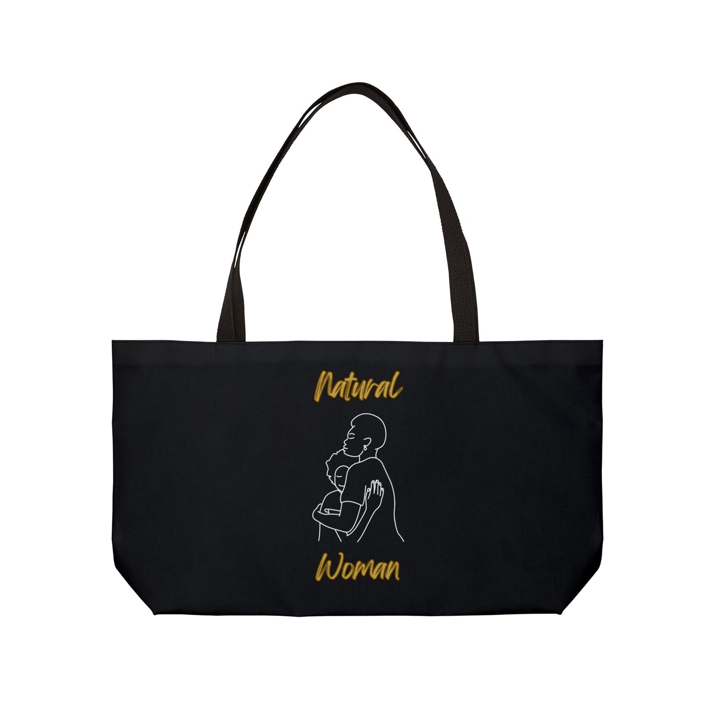 Natural Woman Safe With Momma (WL) Weekender Tote Bag BLACK