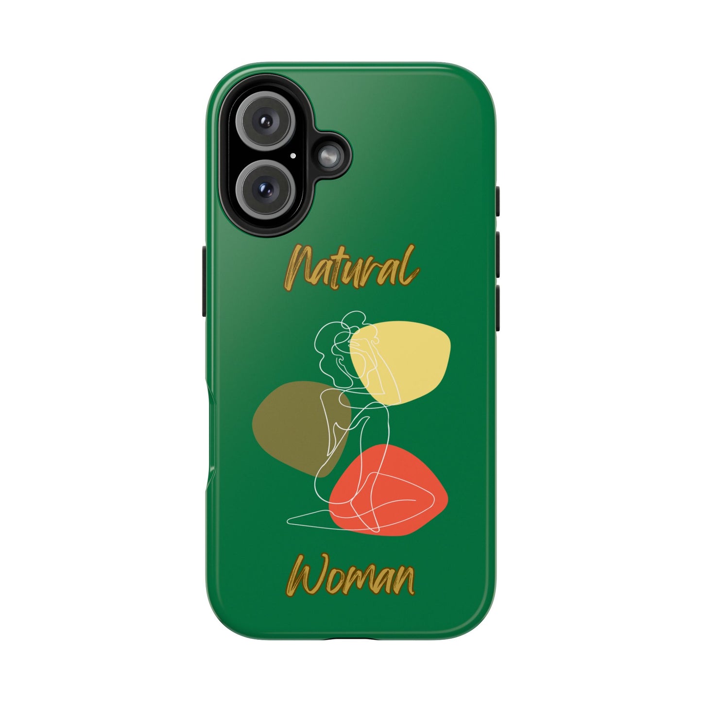 Natural Woman Colorful Pose (WL)Tough Phone Cases DARK GREEN