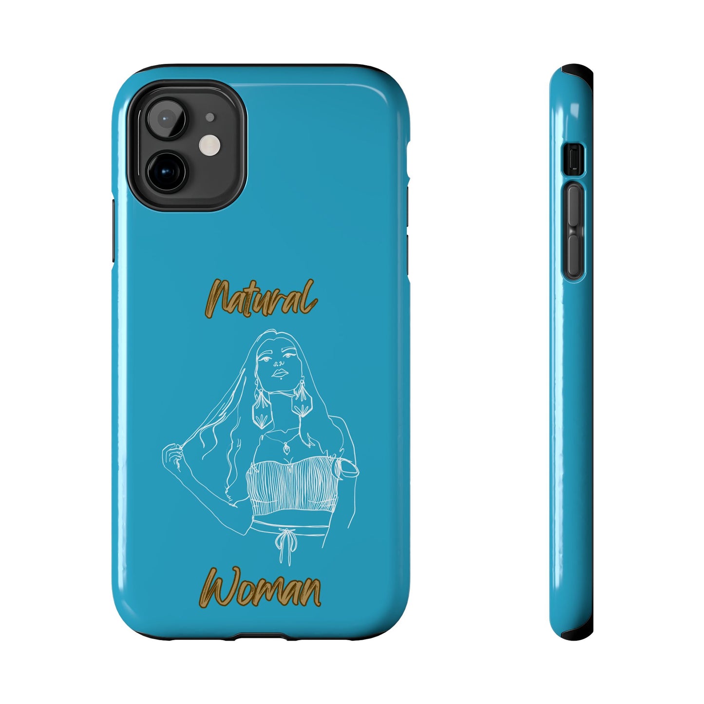 Natural Woman Thinking (WL)Tough Phone Cases TURQUOISE