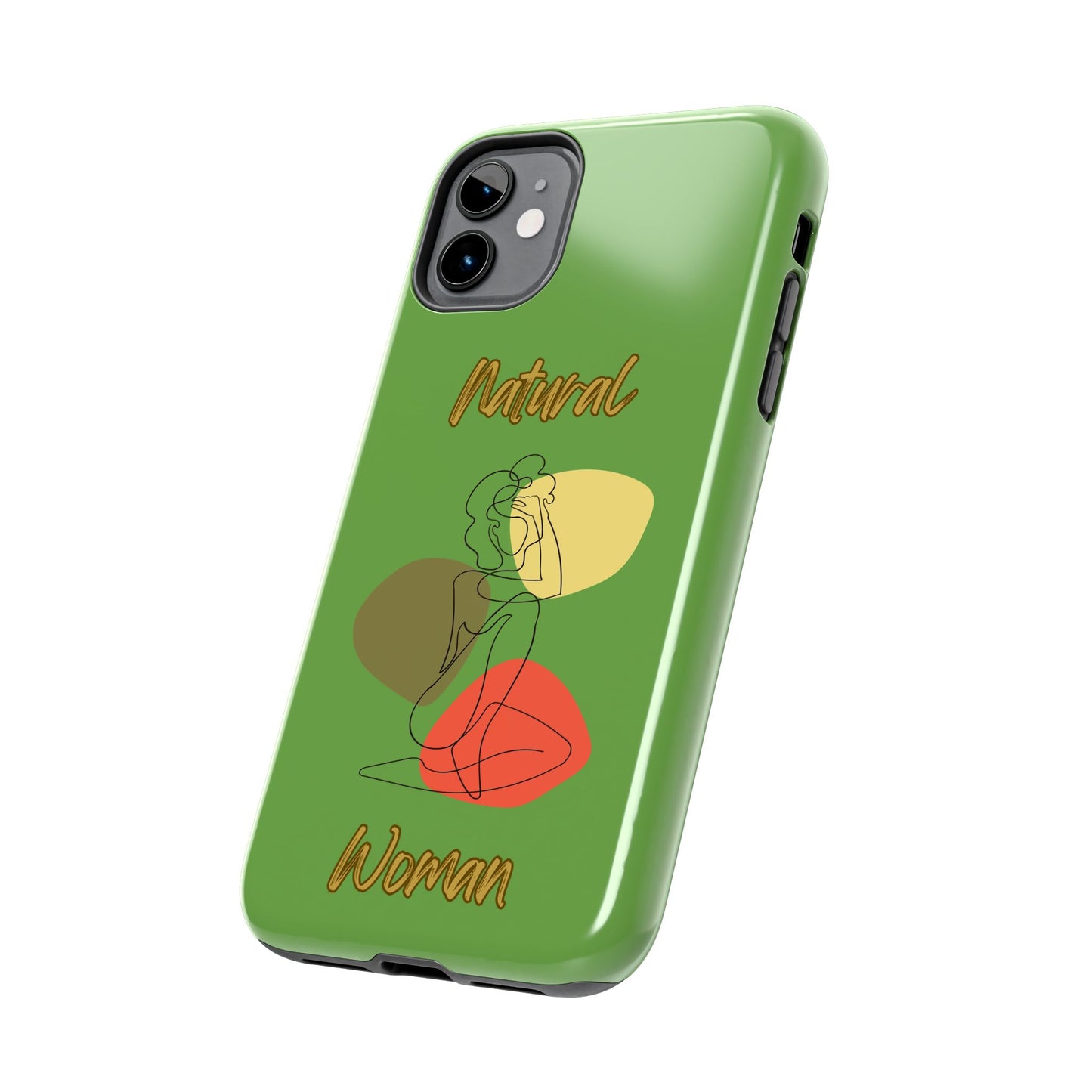 Natural Woman Colorful Pose (BL)Tough Phone Cases GREEN