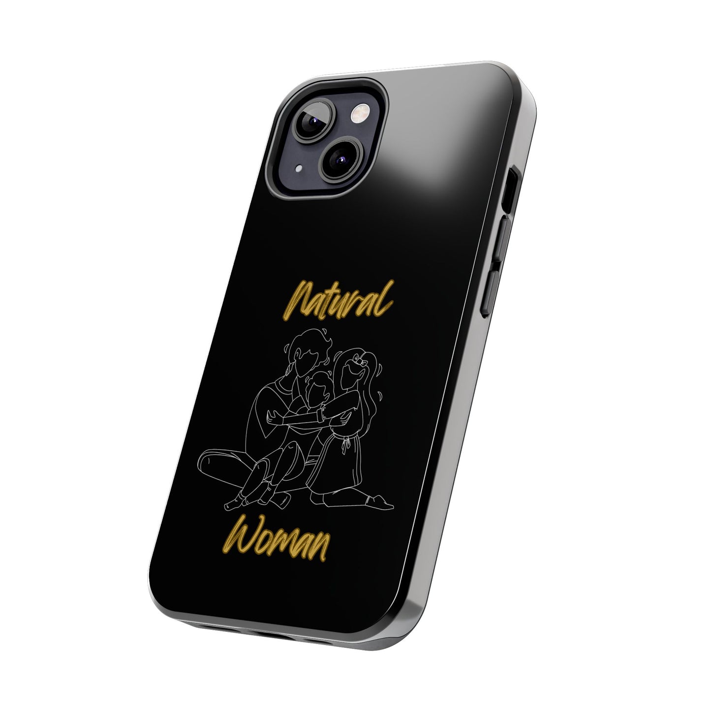 Natural Woman Bear Hugs (WL) Tough Phone Cases BLACK