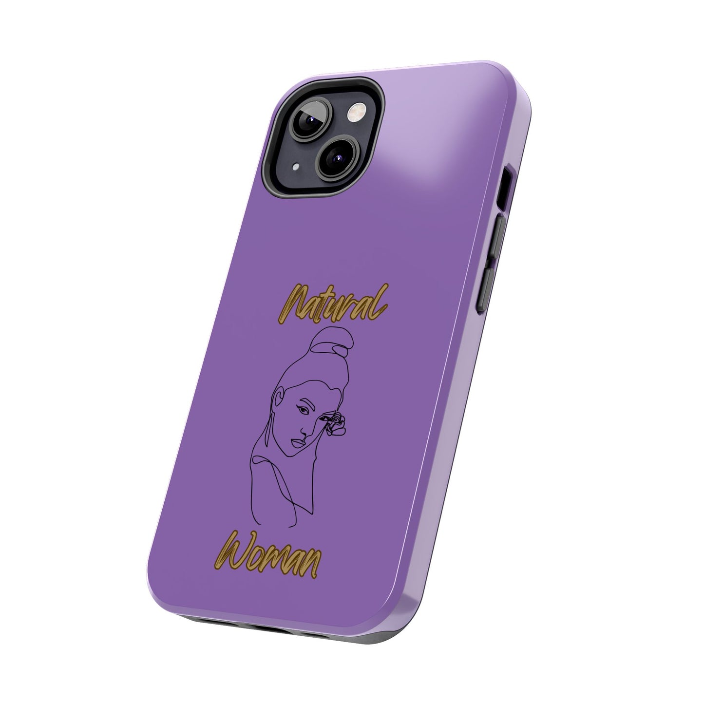 Natural Woman Sassy Bun (BL) Tough Phone Cases LIGHT PURPLE