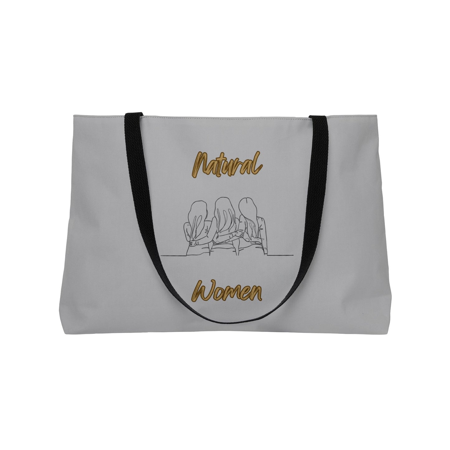 Natural Woman Loving Friends (BL) Weekender Tote Bag LIGHT GREY