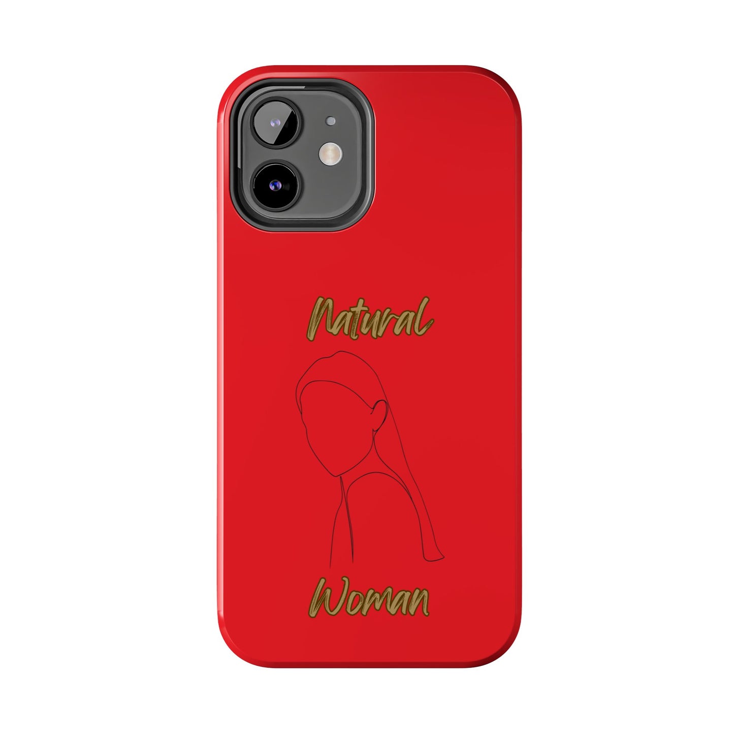 Natural Woman Tilted Look (BL) Tough Phone Cases RED