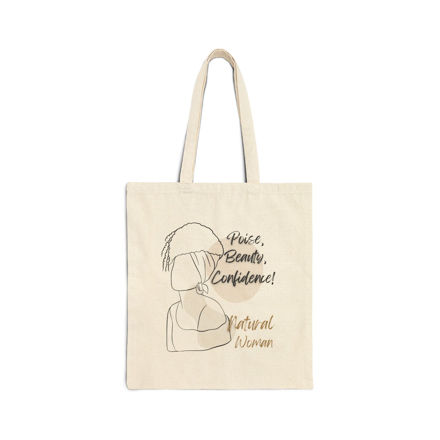 Natural Woman Puff (BL) Canvas Tote Bag