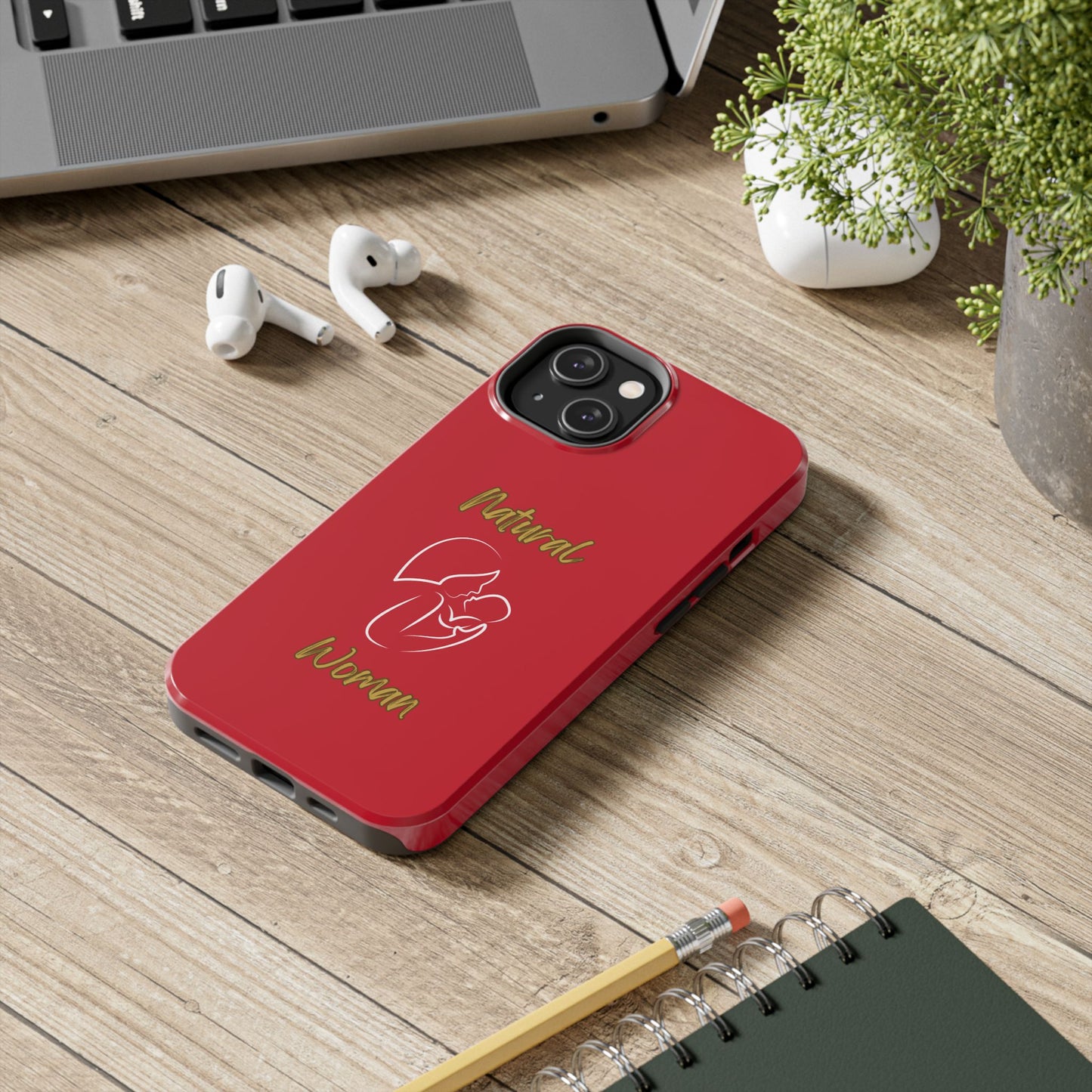 Natural Woman Long Awaited (WL)Tough Phone Cases DARK RED