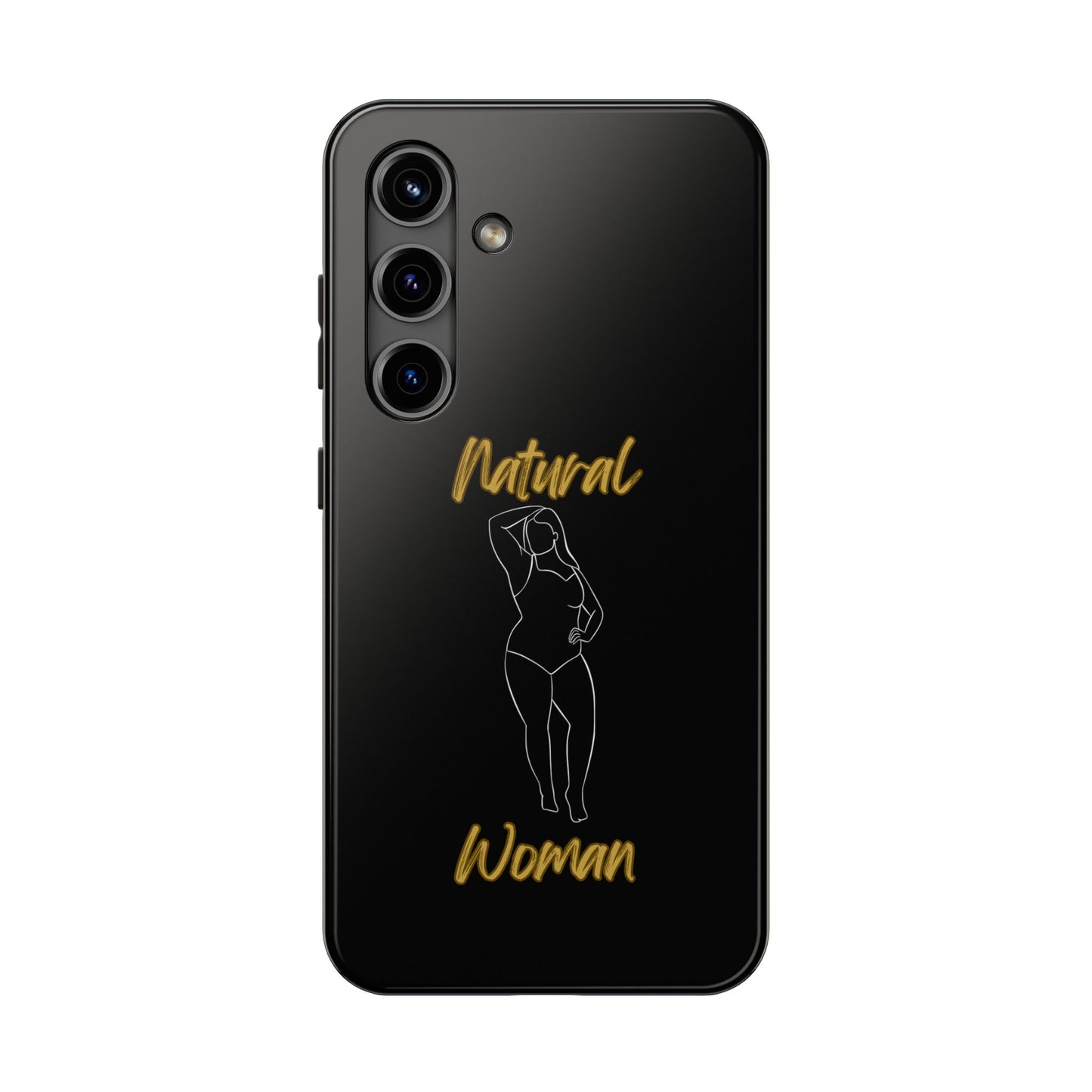 Natural Woman Looking Good (WL)Tough Phone Cases BLACK