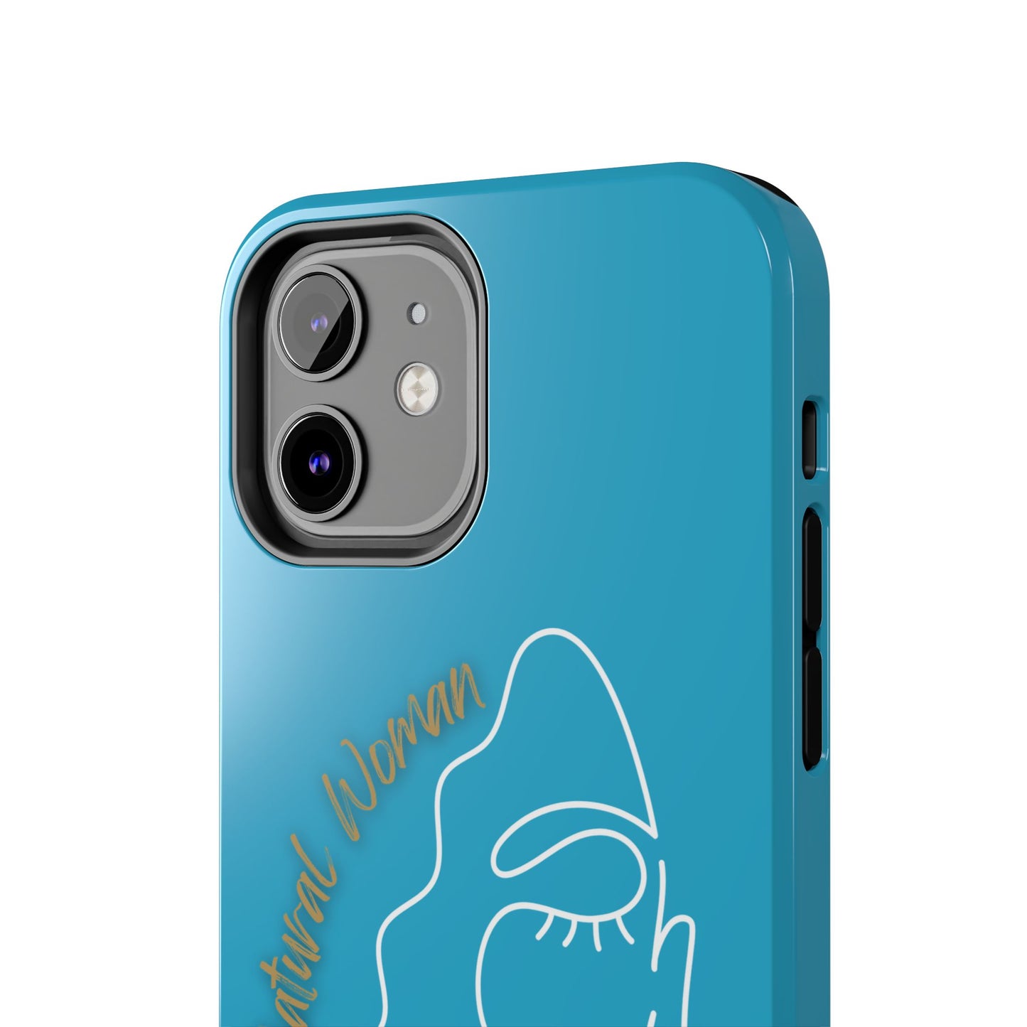 Natural Woman Half Face (WL)Tough Phone Case TURQUOISE