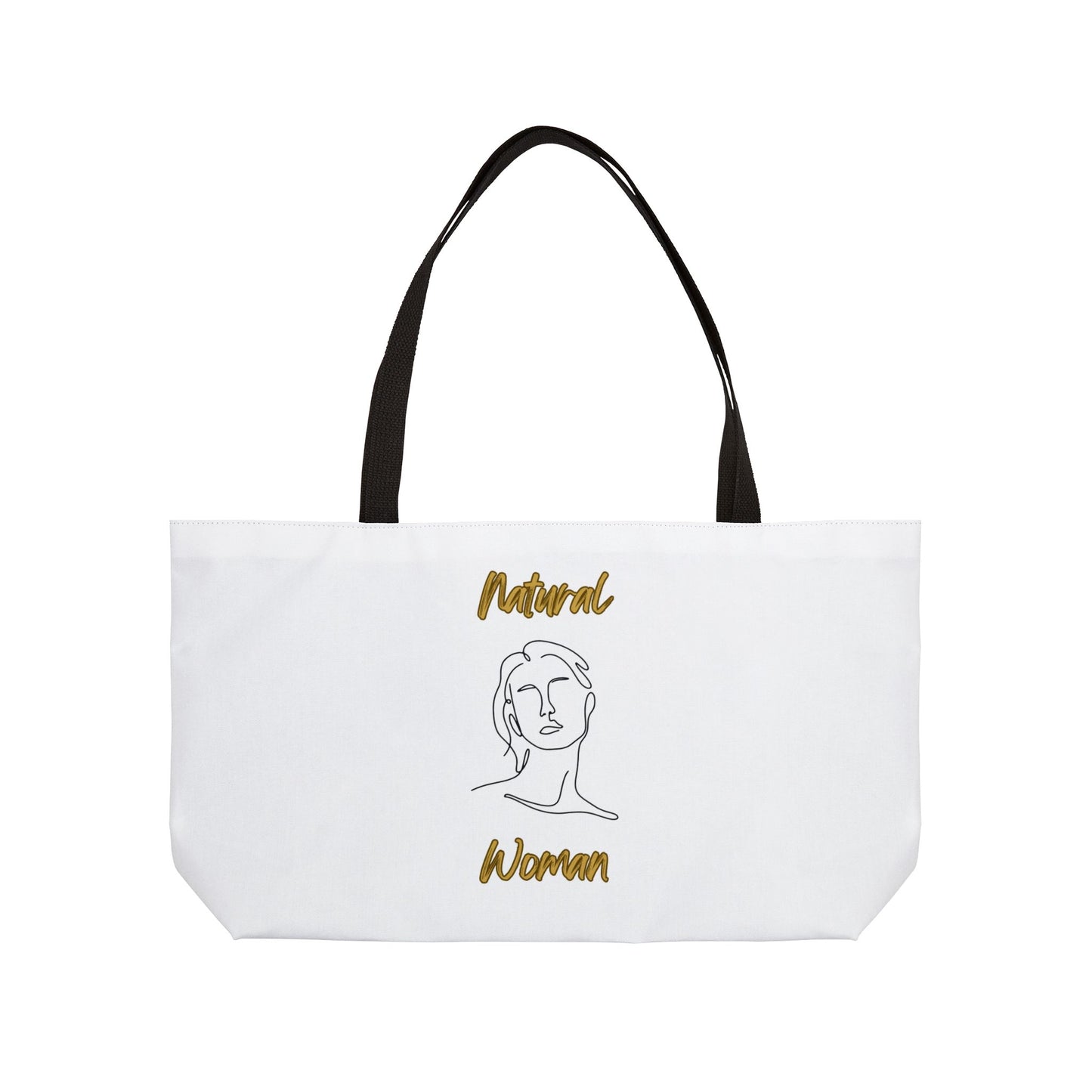Natural Woman Hello (BL) Weekender Tote Bag WHITE