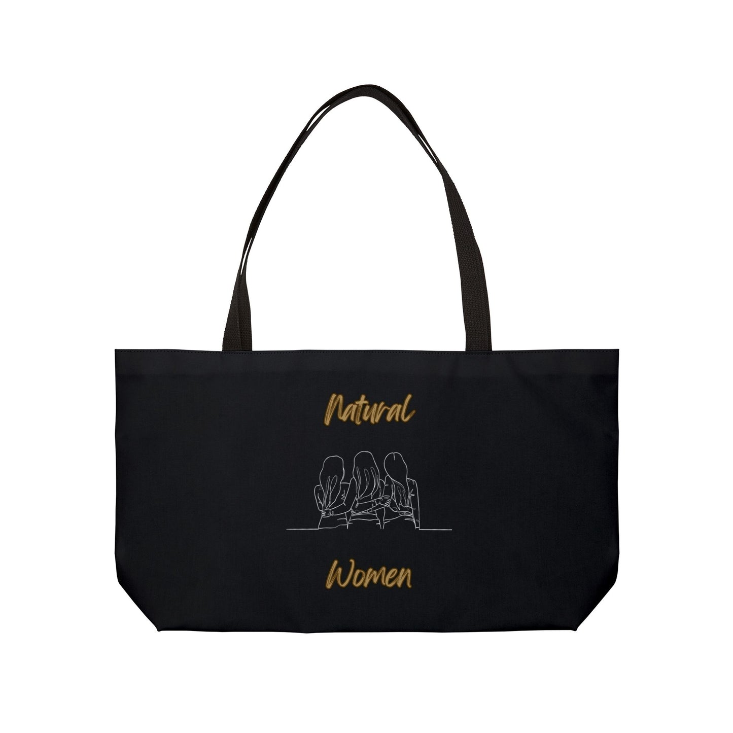 Natural Woman Loving Friends (WL) Weekender Tote Bag BLACK