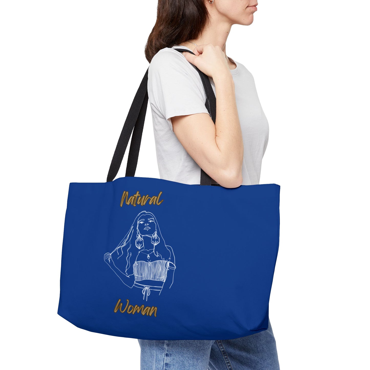 Natural Woman Thinking (WL) Weekender Tote Bag DARK BLUE
