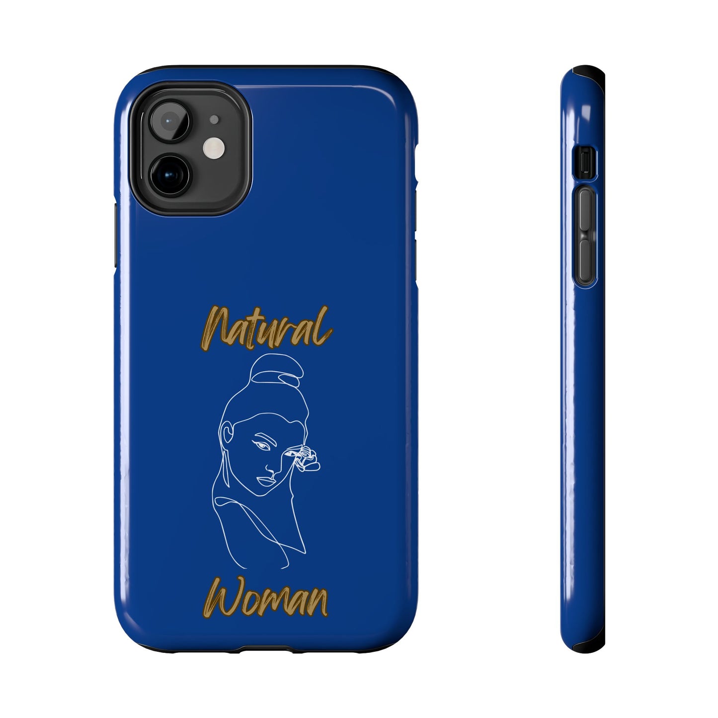 Natural Woman Sassy Bun (WL) Tough Phone Cases DARK BLUE