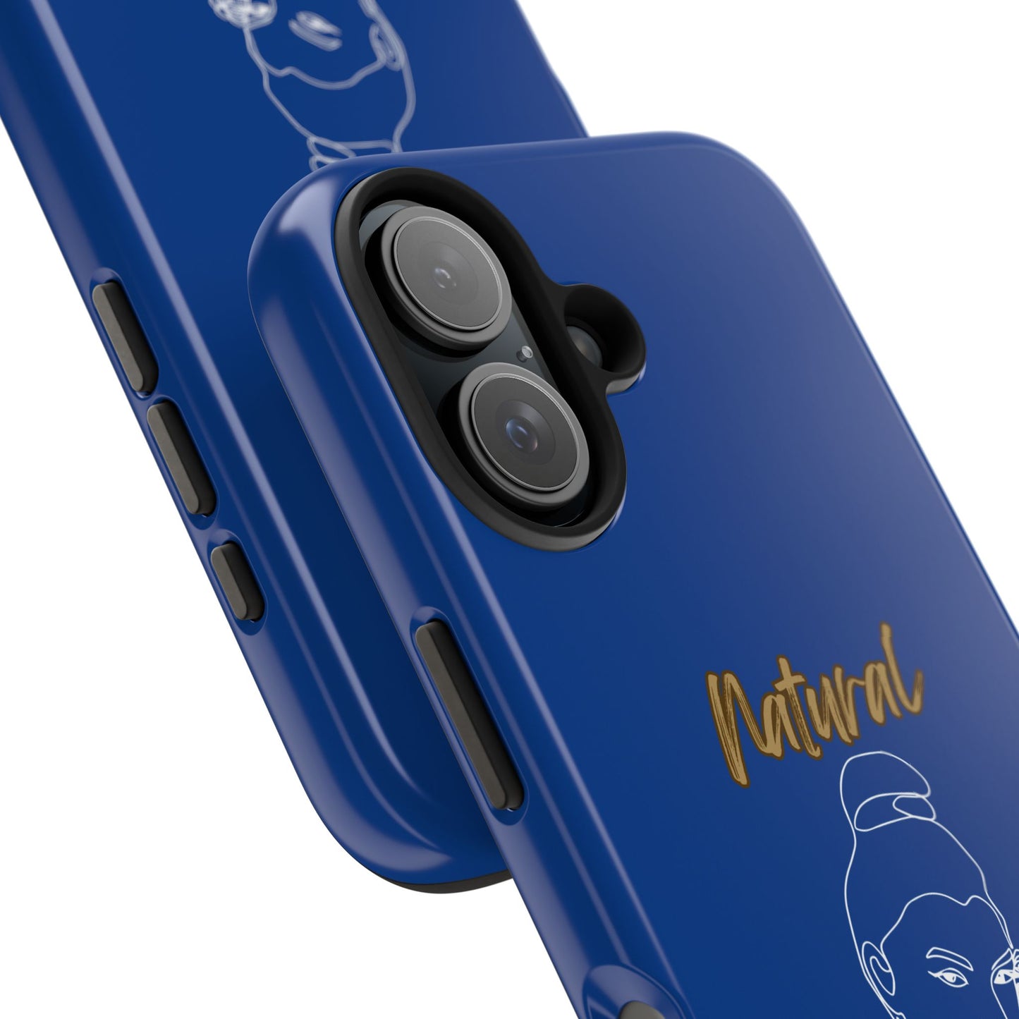 Natural Woman Sassy Bun (WL) Tough Phone Cases DARK BLUE