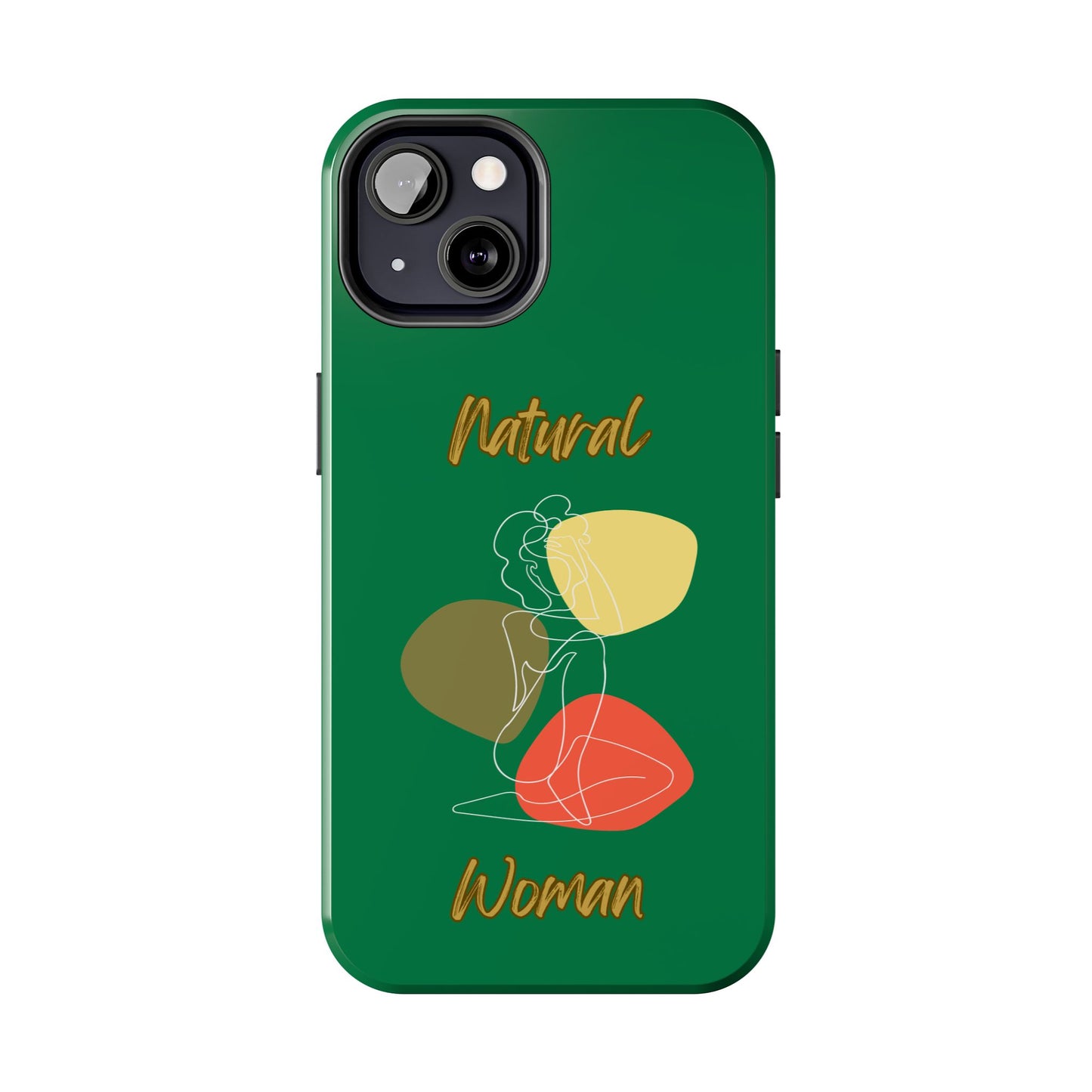 Natural Woman Colorful Pose (WL)Tough Phone Cases DARK GREEN