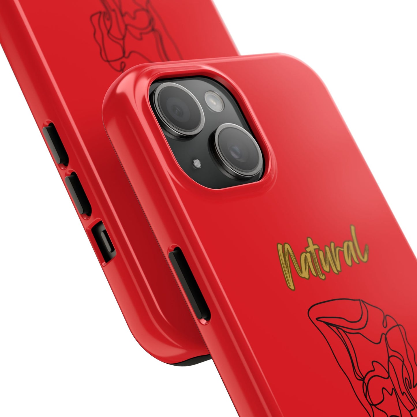 Natural Woman Flexible (BL)Tough Phone Cases RED