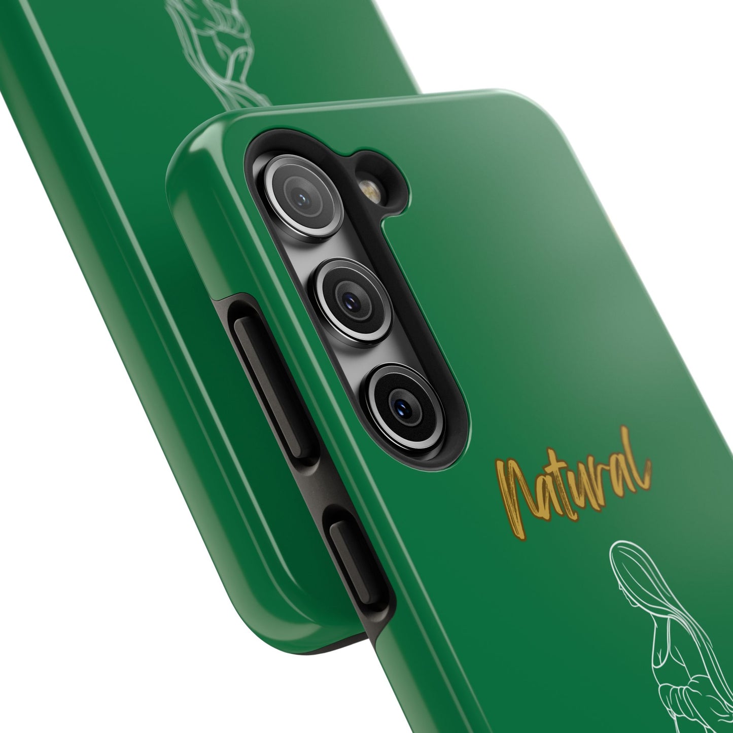 Natural Woman Expecting (WL)Tough Phone Cases DARK GREEN