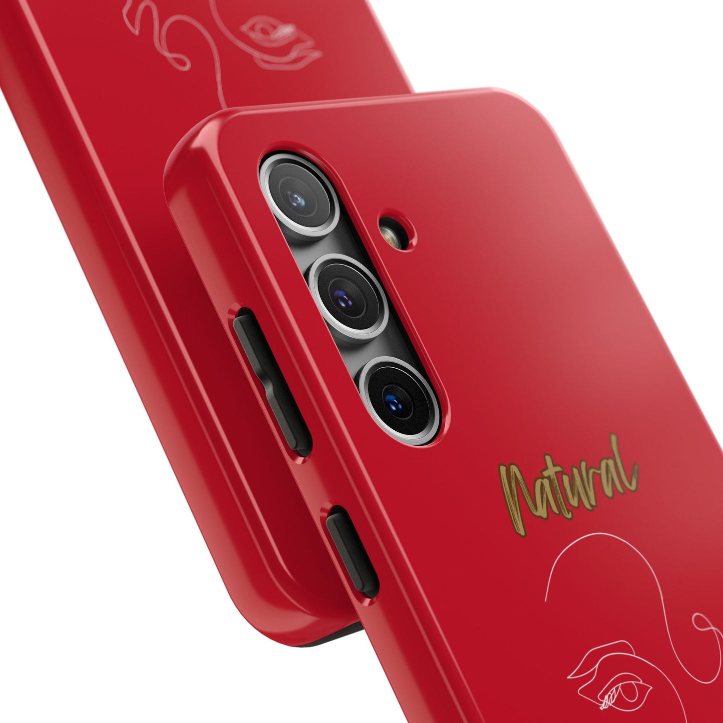 Natural Woman Looking (WL) Tough Phone Cases DARK RED