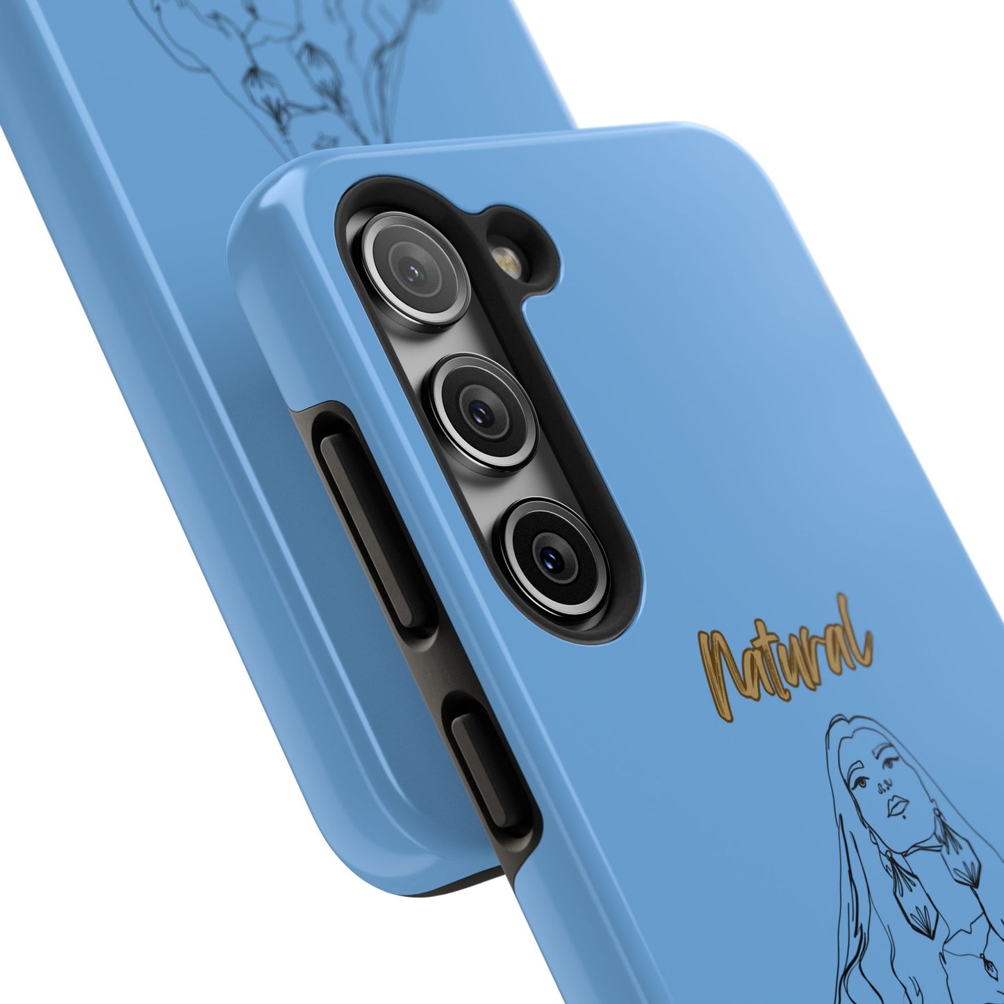Natural Woman Thinking (BL)Tough Phone Cases LIGHT BLUE