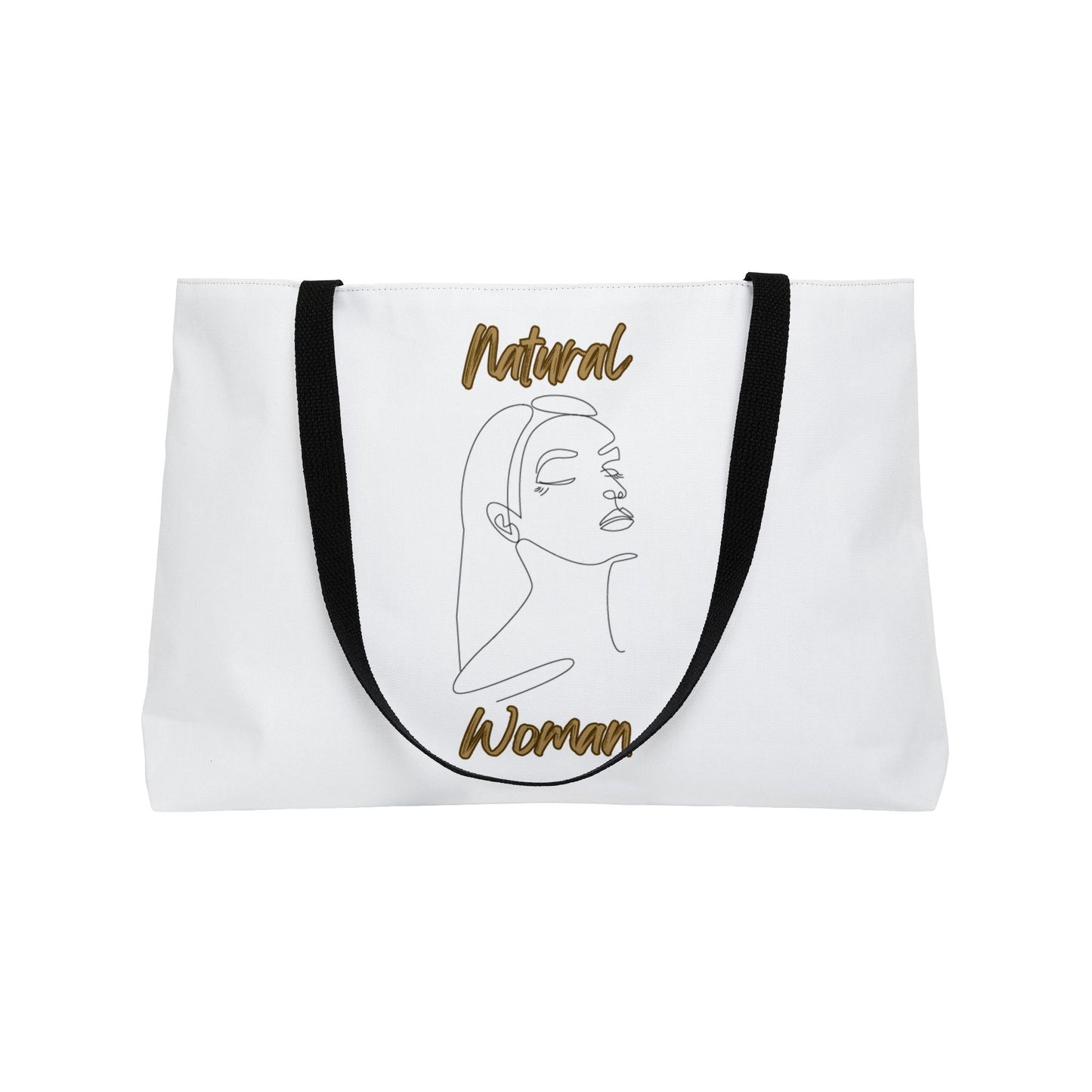 Natural Woman Calm (BL) Weekender Tote Bag WHITE