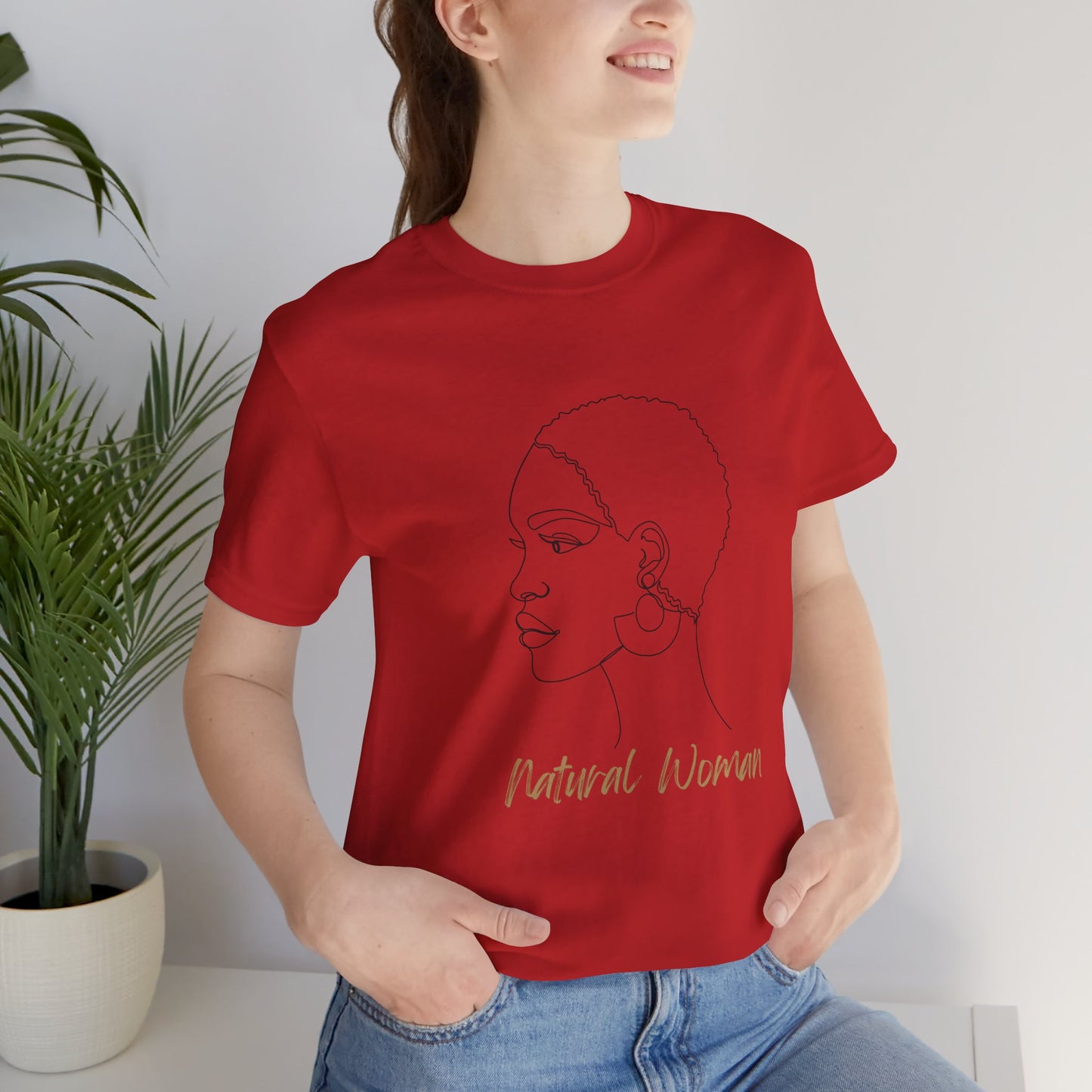 NATURAL WOMAN Finger Waves (BL) Short Sleeve T-Shirt