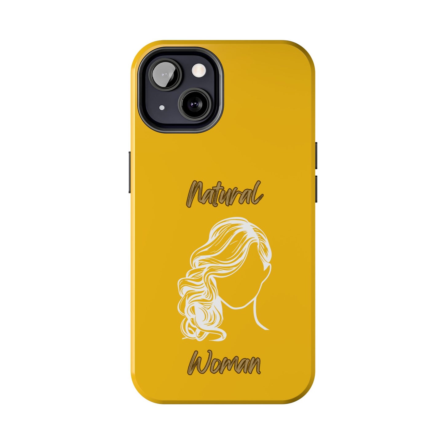 Natural Woman Long Curl (WL)Tough Phone Cases YELLOW