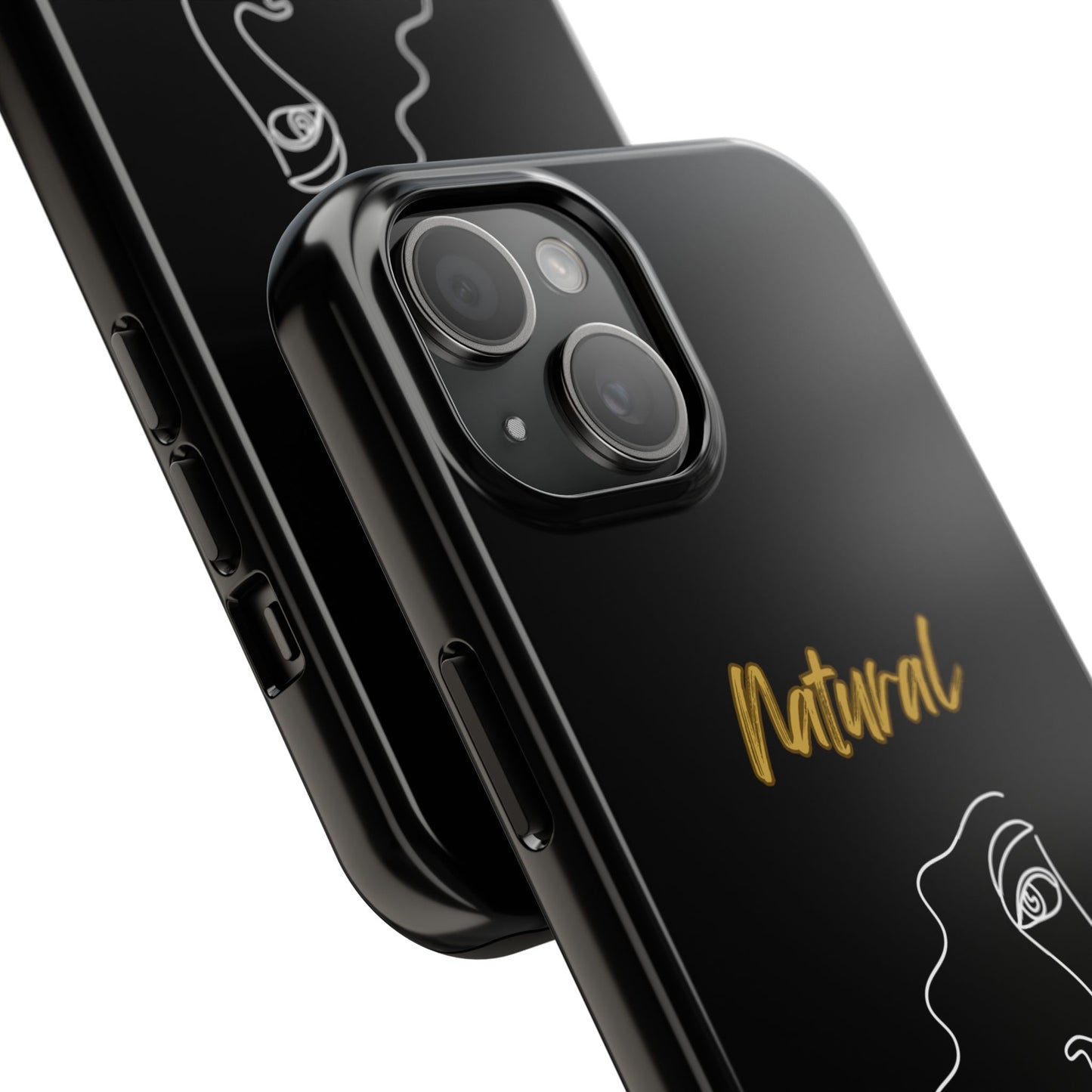 Natural Woman Peekaboo (WL)Tough Phone Cases BLACK