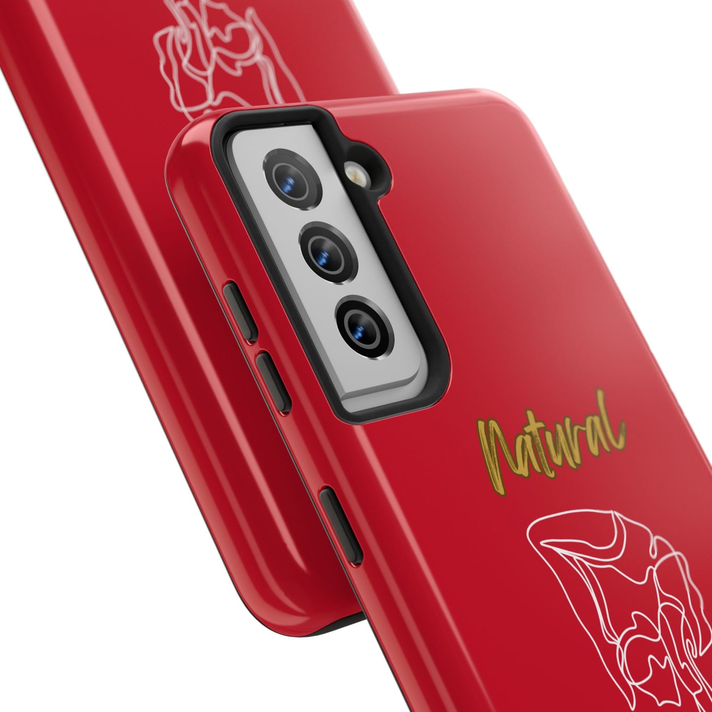 Natural Woman Flexible (WL)Tough Phone Cases DARK RED