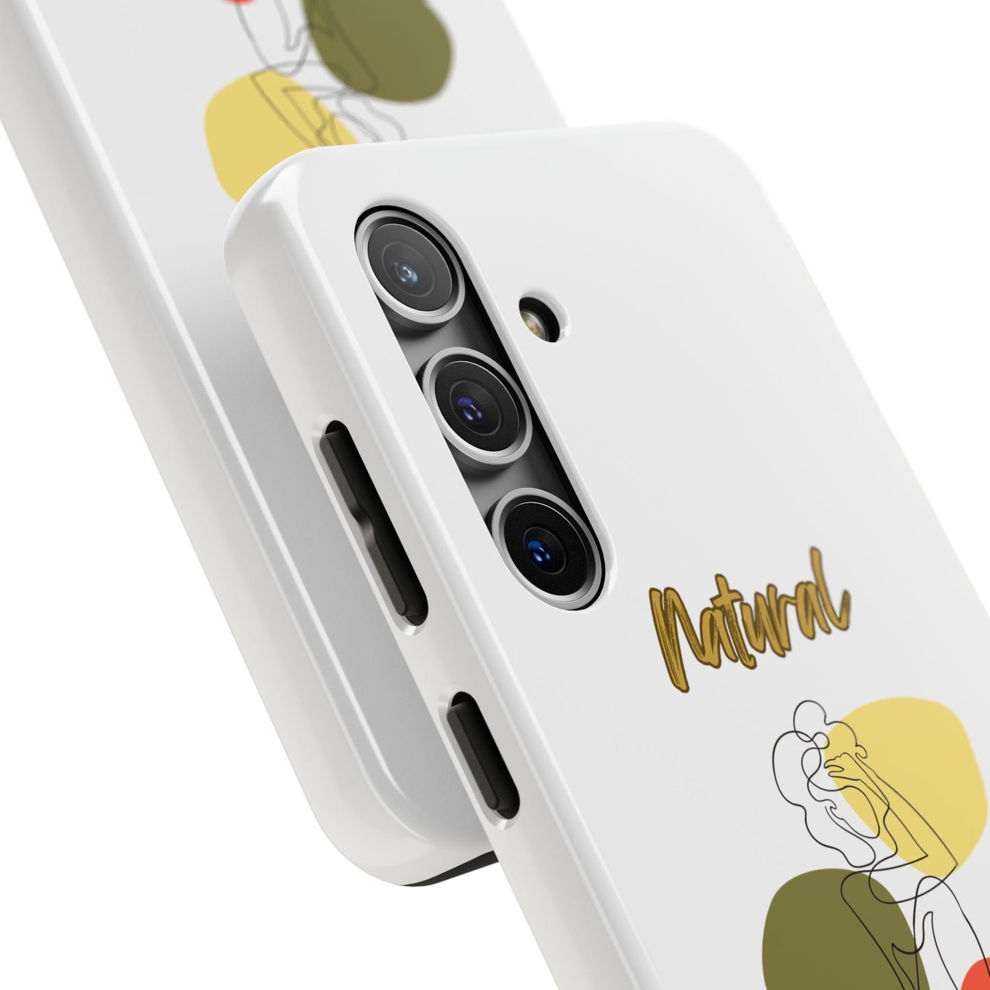 Natural Woman Colorful Pose (BL)Tough Phone Cases WHITE