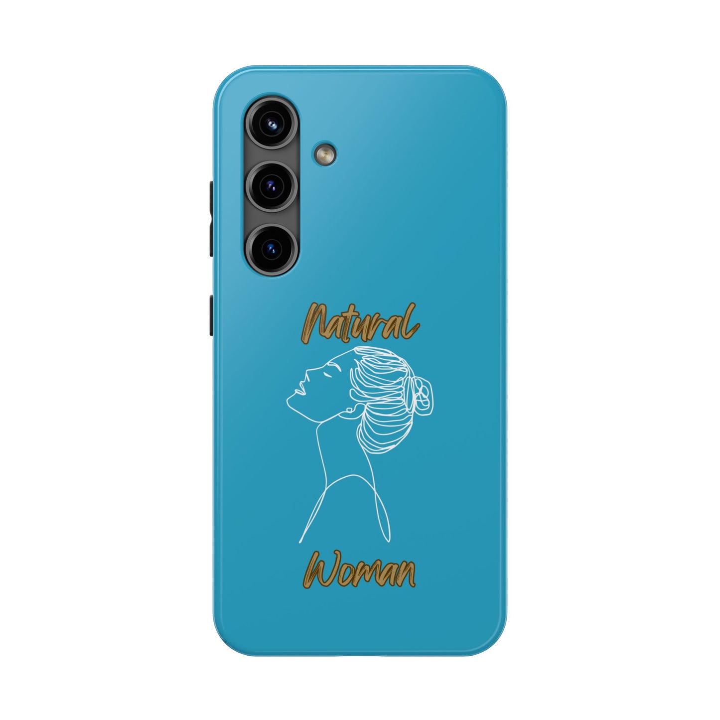 Natural Woman Wet Bun (WL) Tough Phone Cases TURQUOISE
